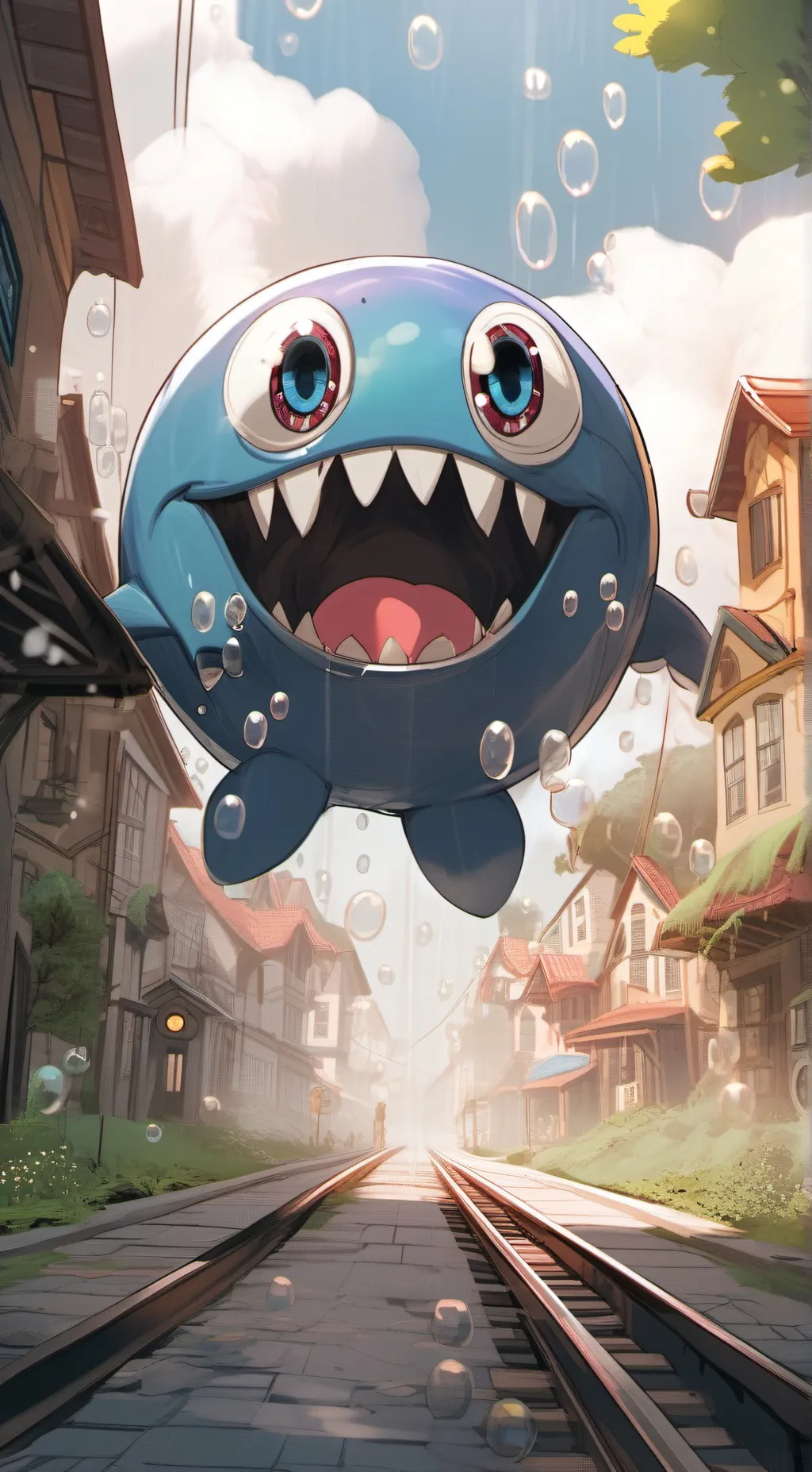 ai character: bubble  background