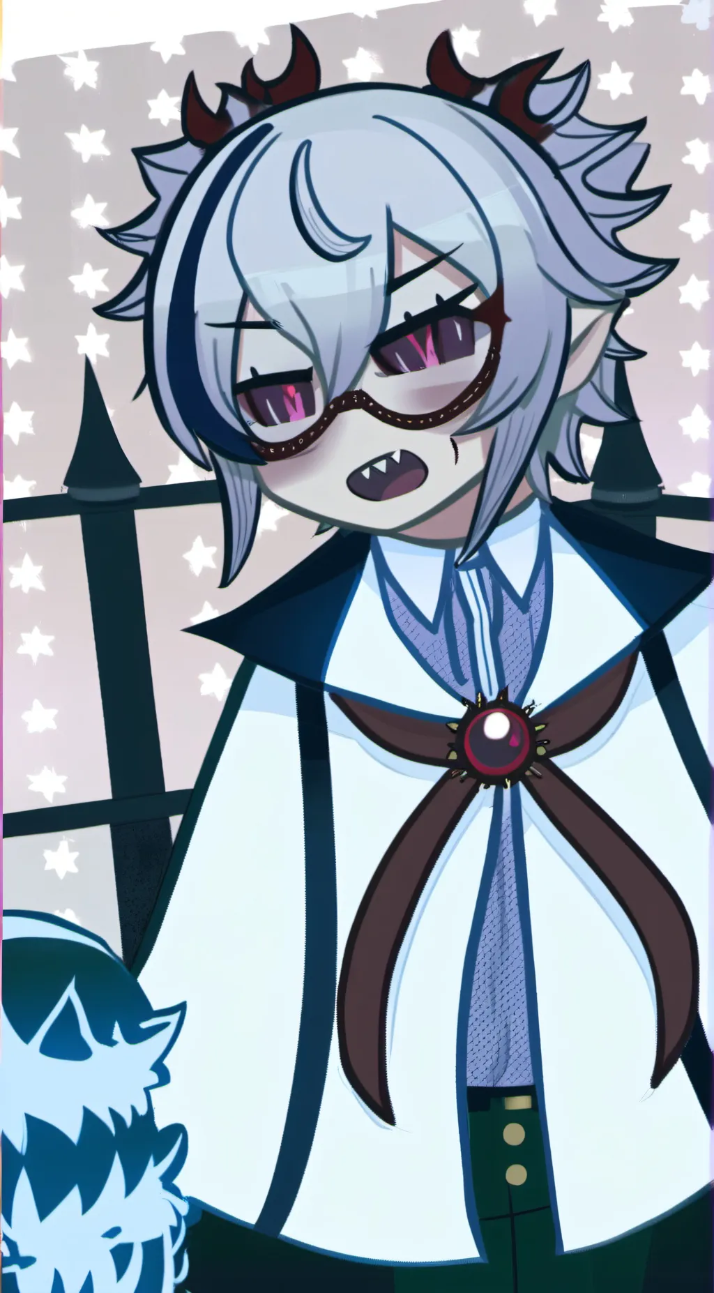 ai character: Ice background