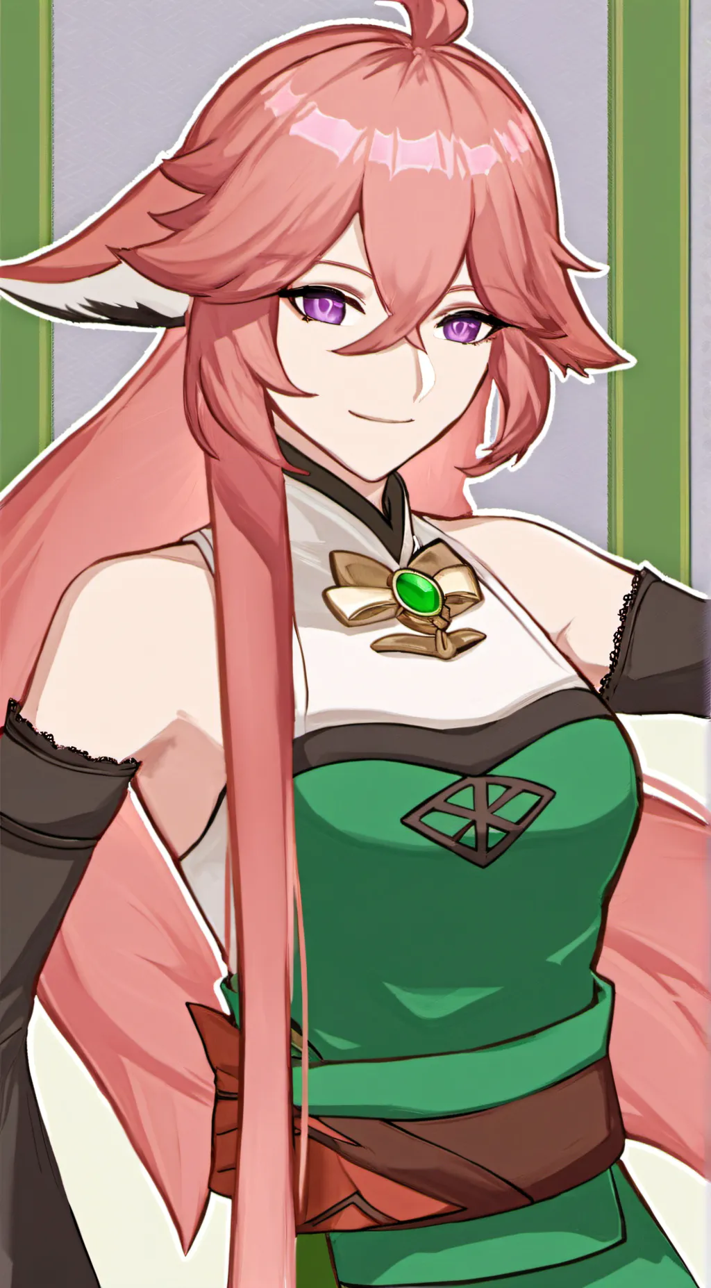 ai character: yae miko background