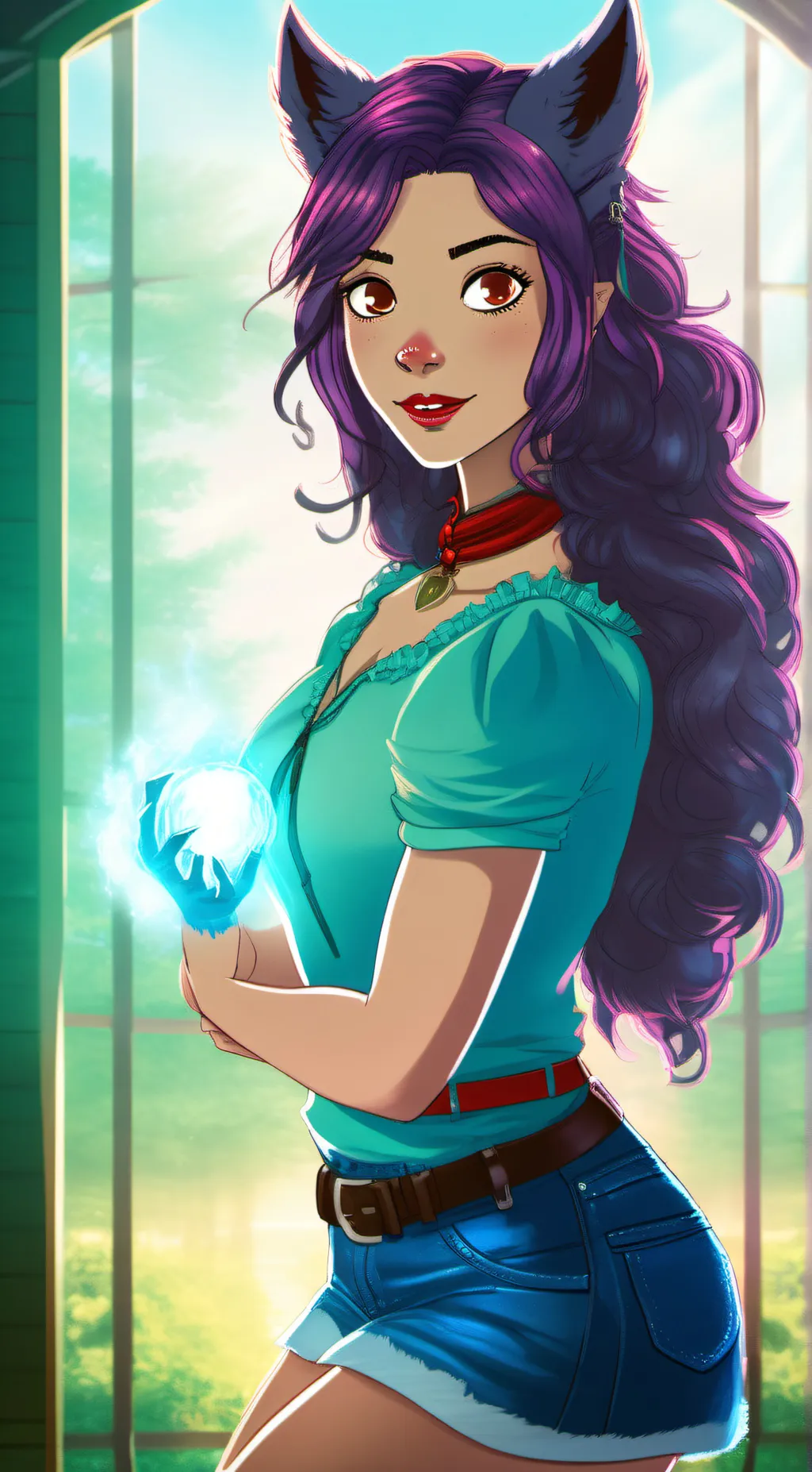 ai character: Raya  background