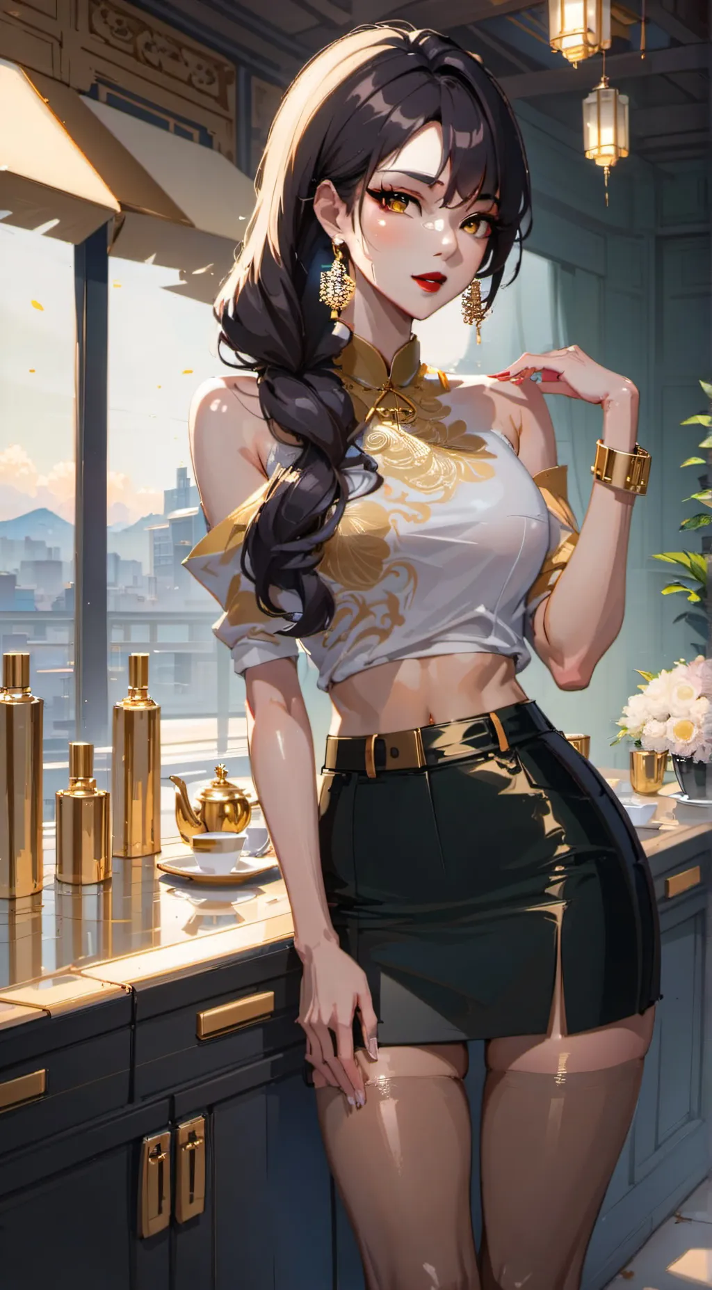 ai character: Luna background