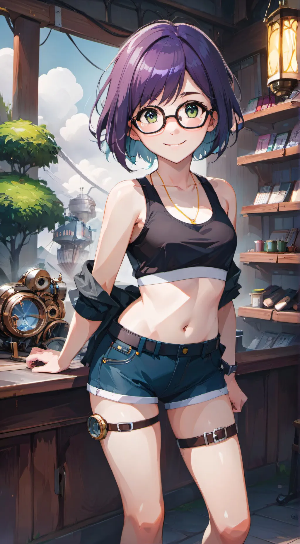 ai character: Keiko Maycaster background