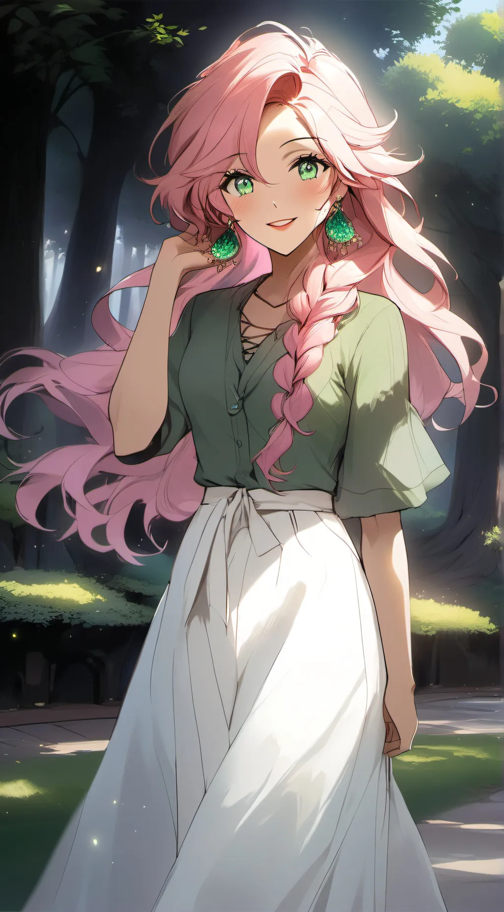 ai character: pregnant mitsuri  background