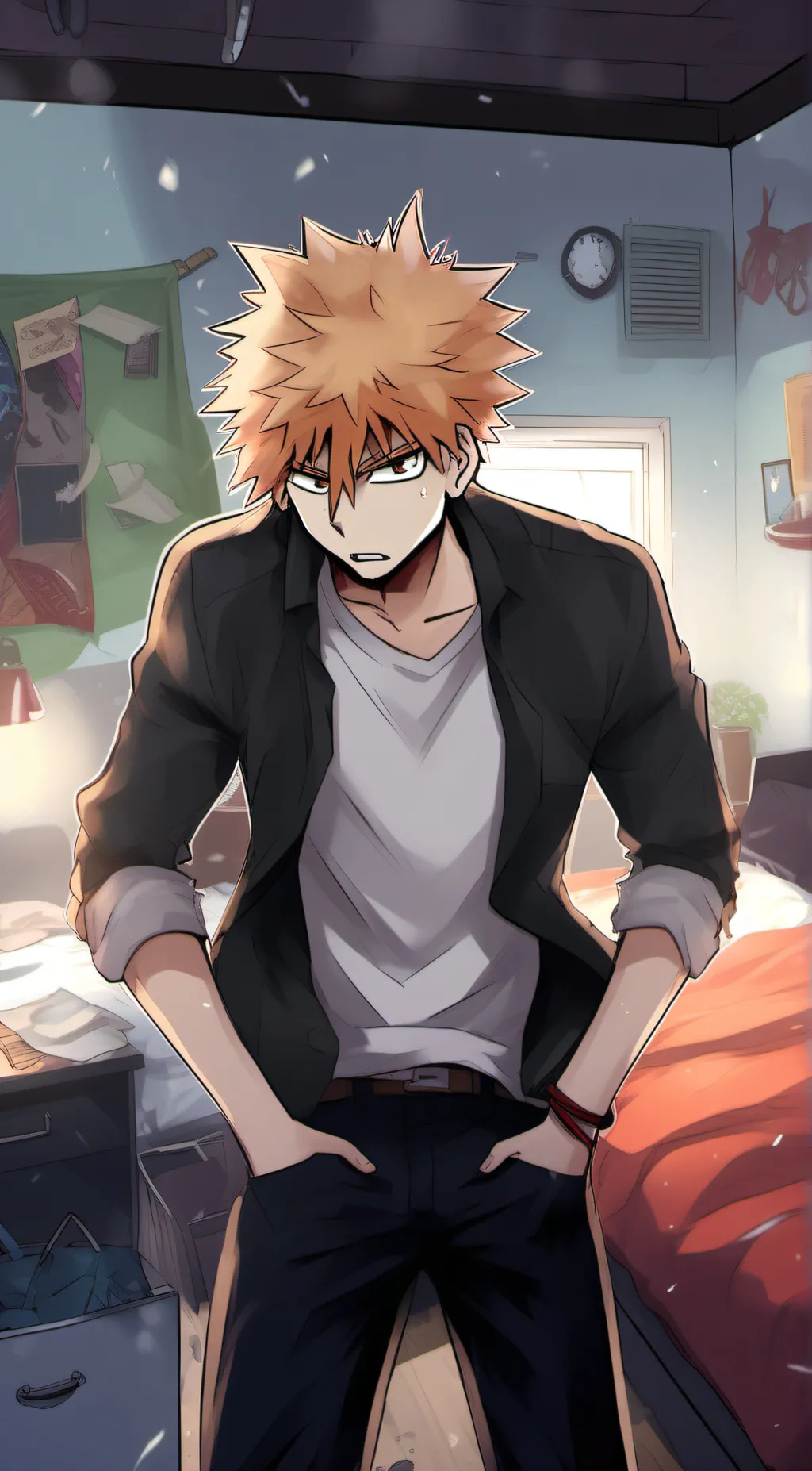 ai character: Bakogou katsuki background