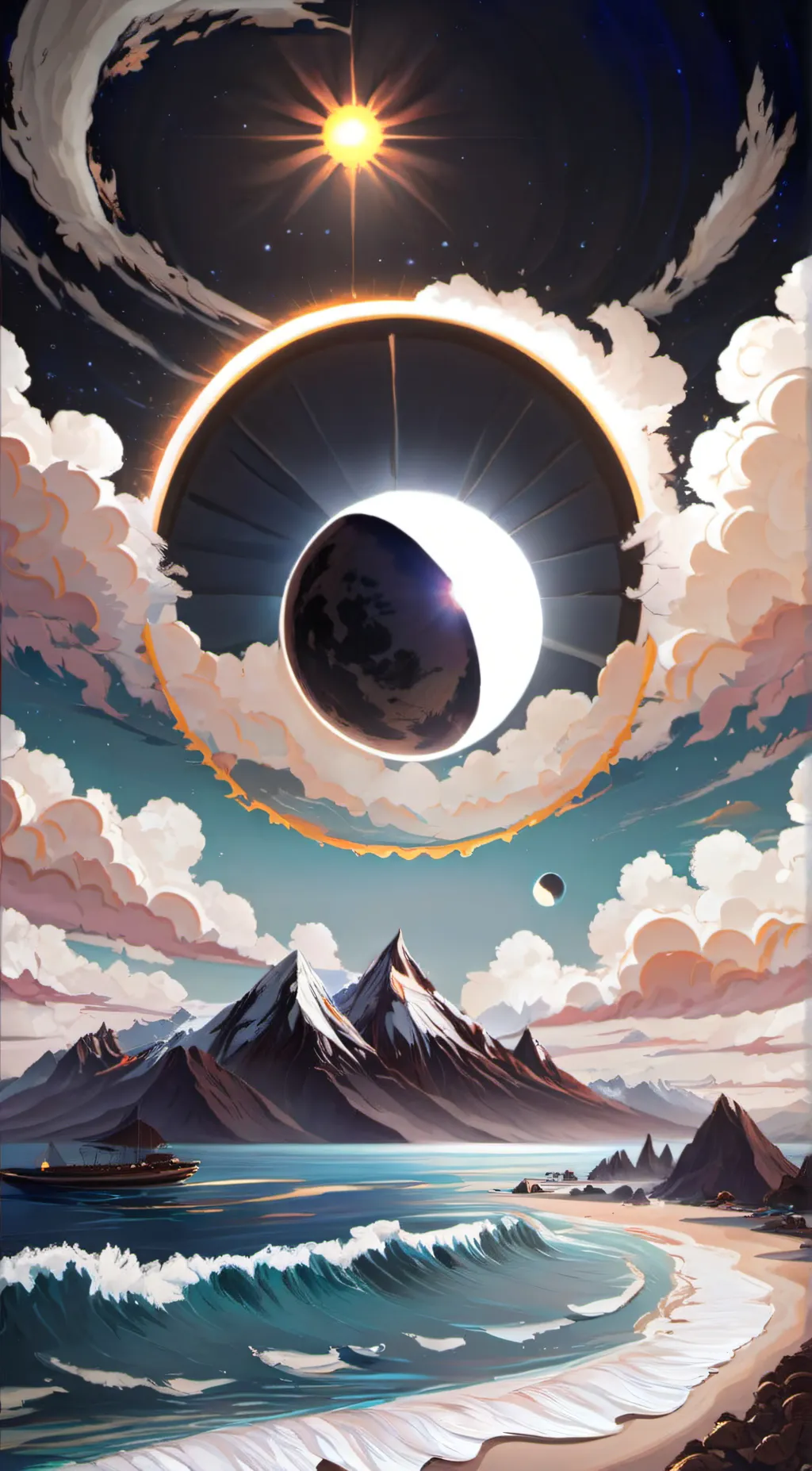 ai character: Solar  background