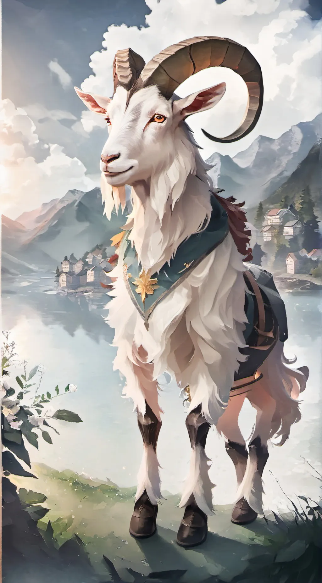 ai character: The goat background