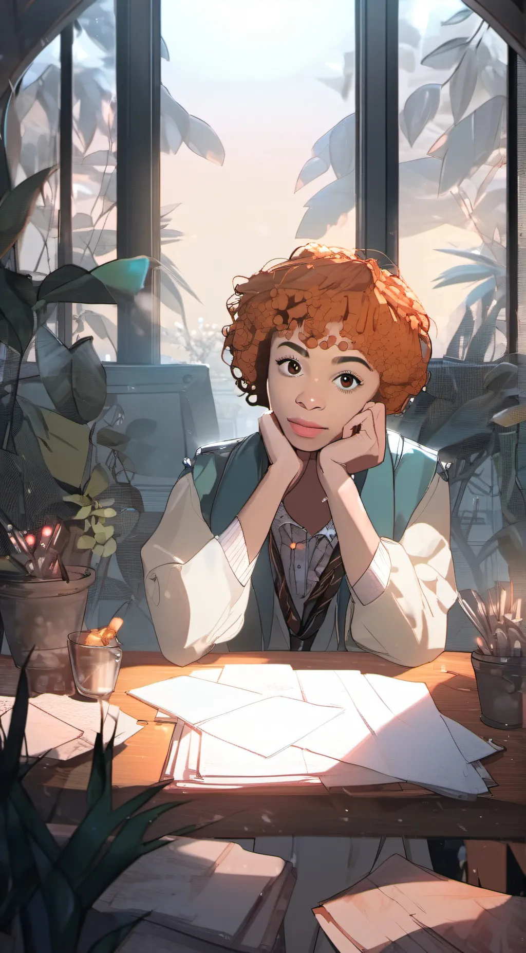 ai character: Ice spice  background