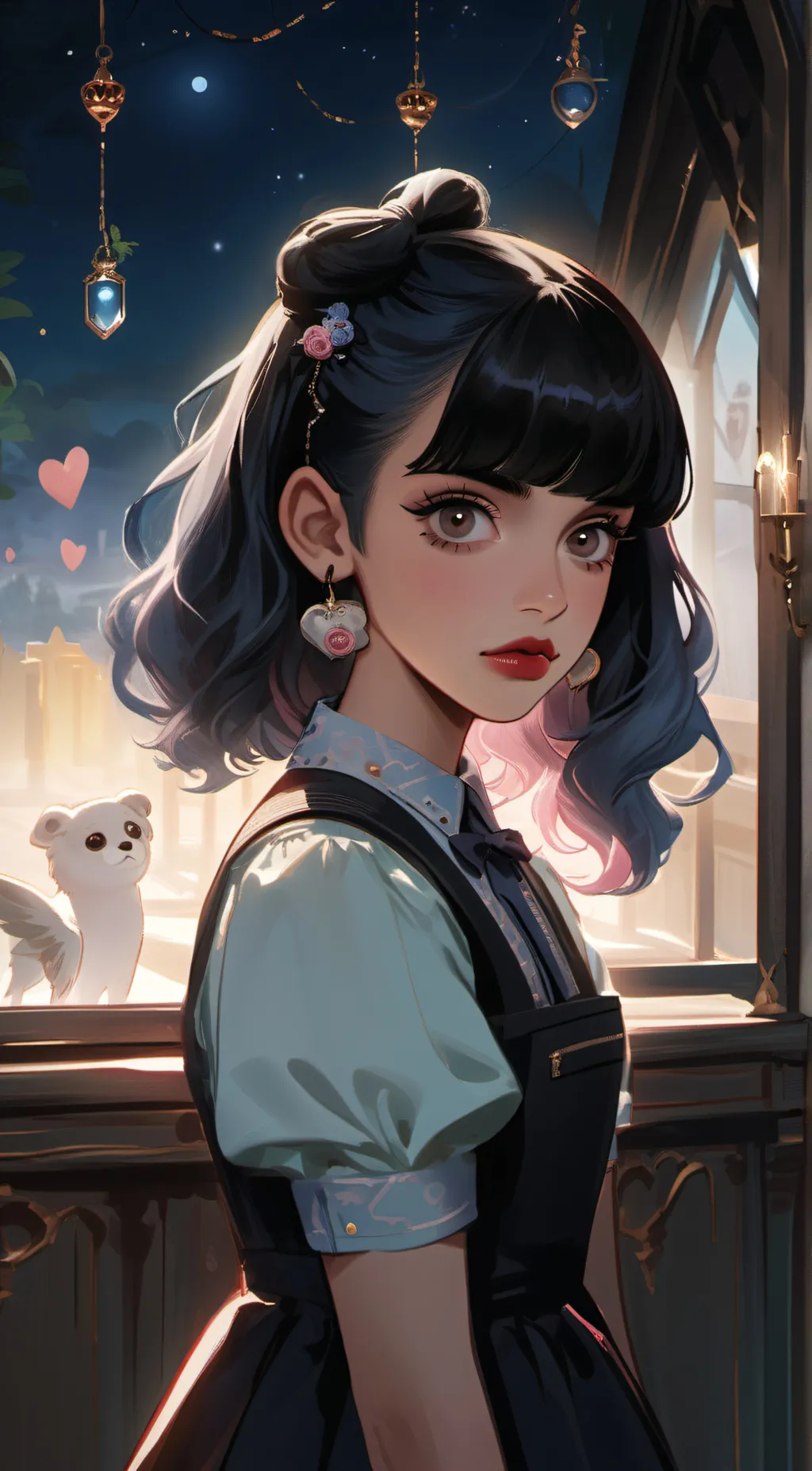 ai character: Finish the lyrics background