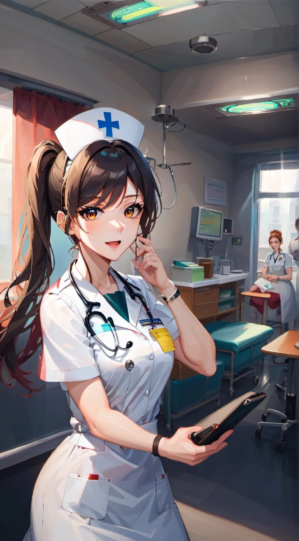 ai character: Nurse Emma background