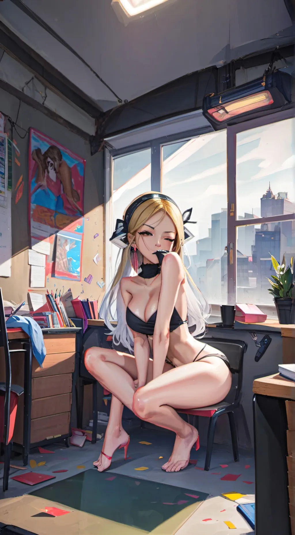 ai character: Abby  background