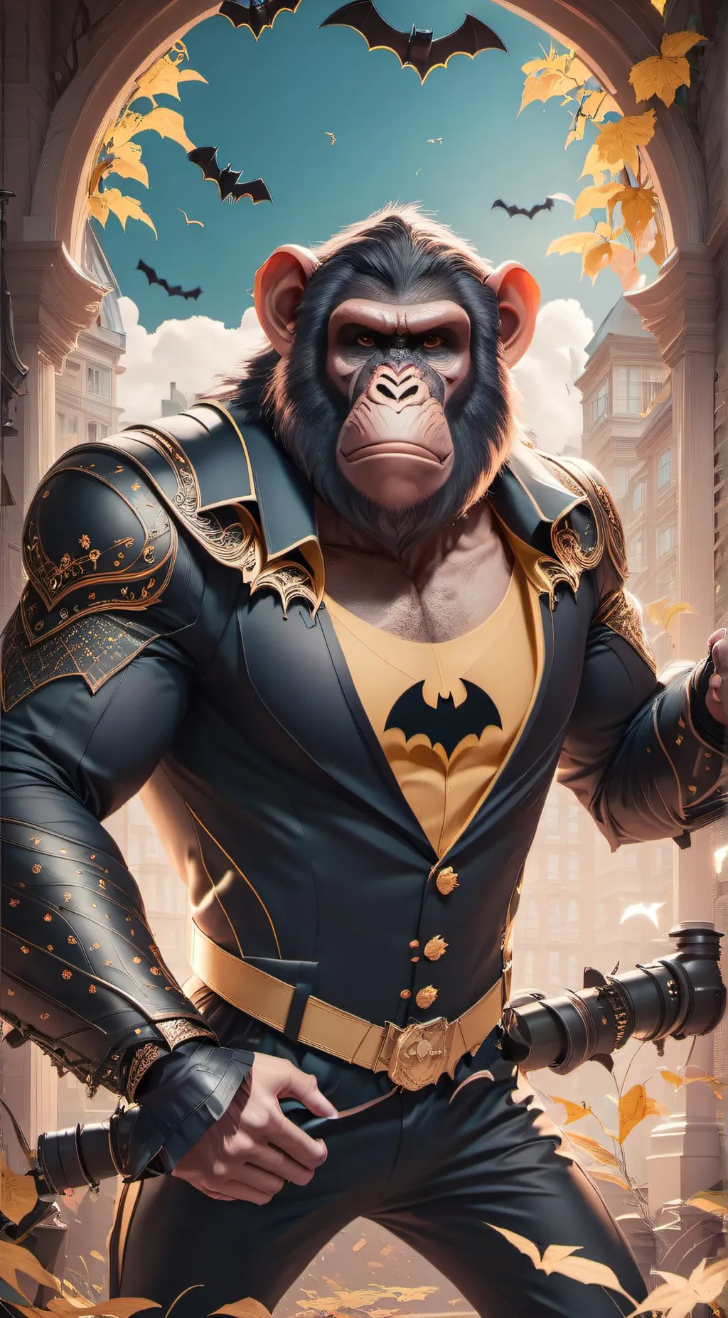 ai character: Bat-Ape background