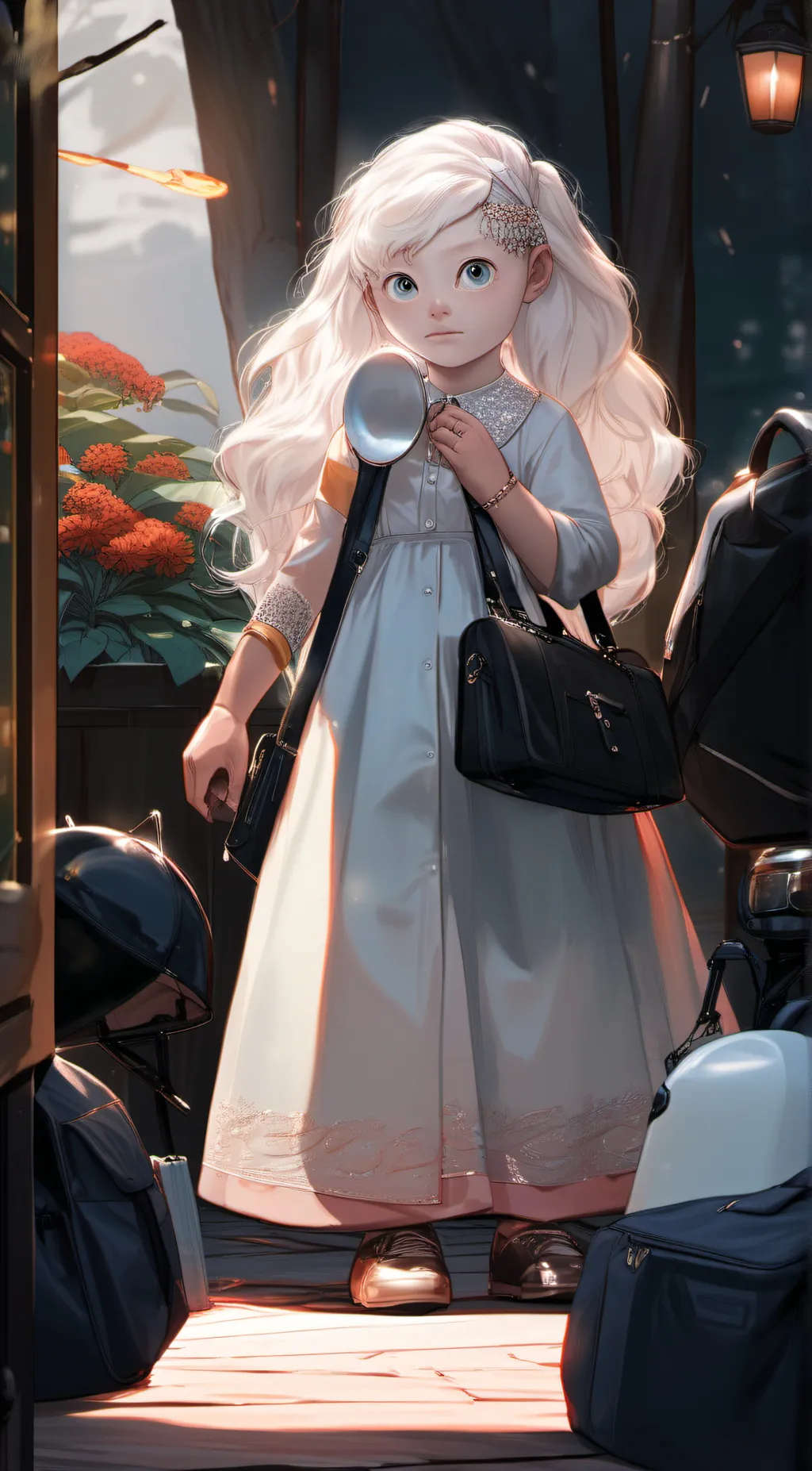 ai character: lara Kate  background