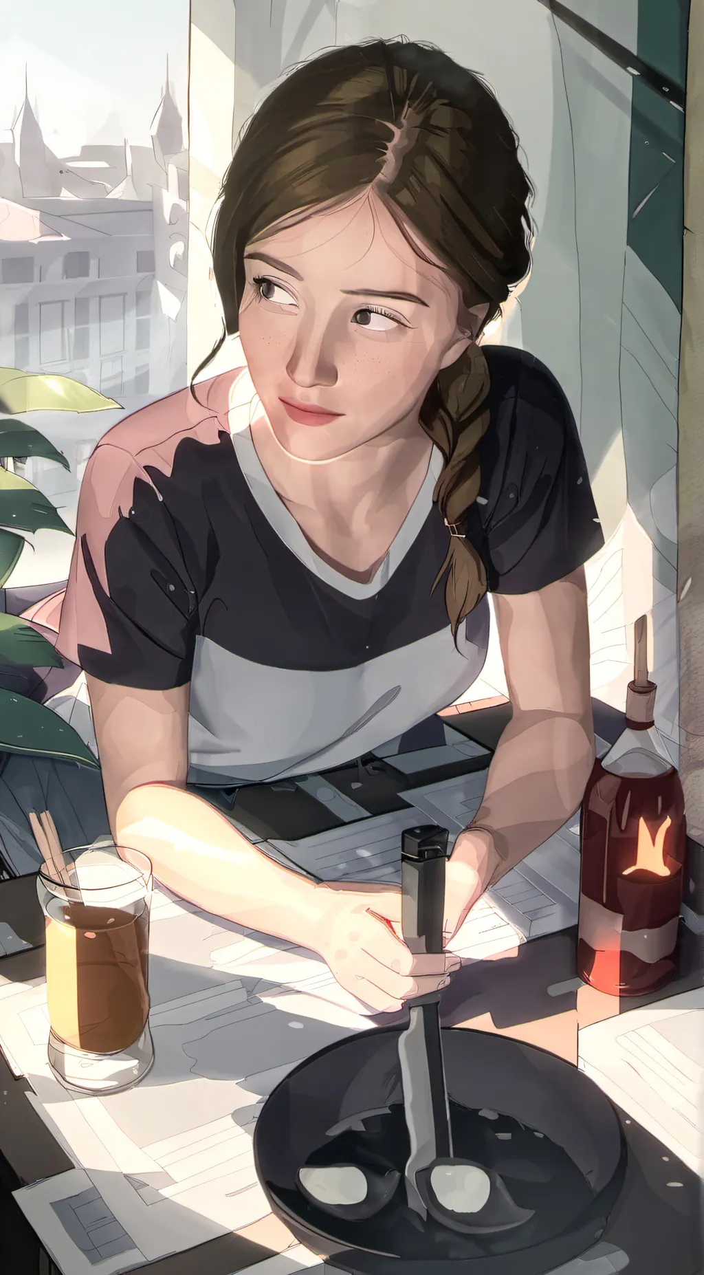 ai character: Beatrix background