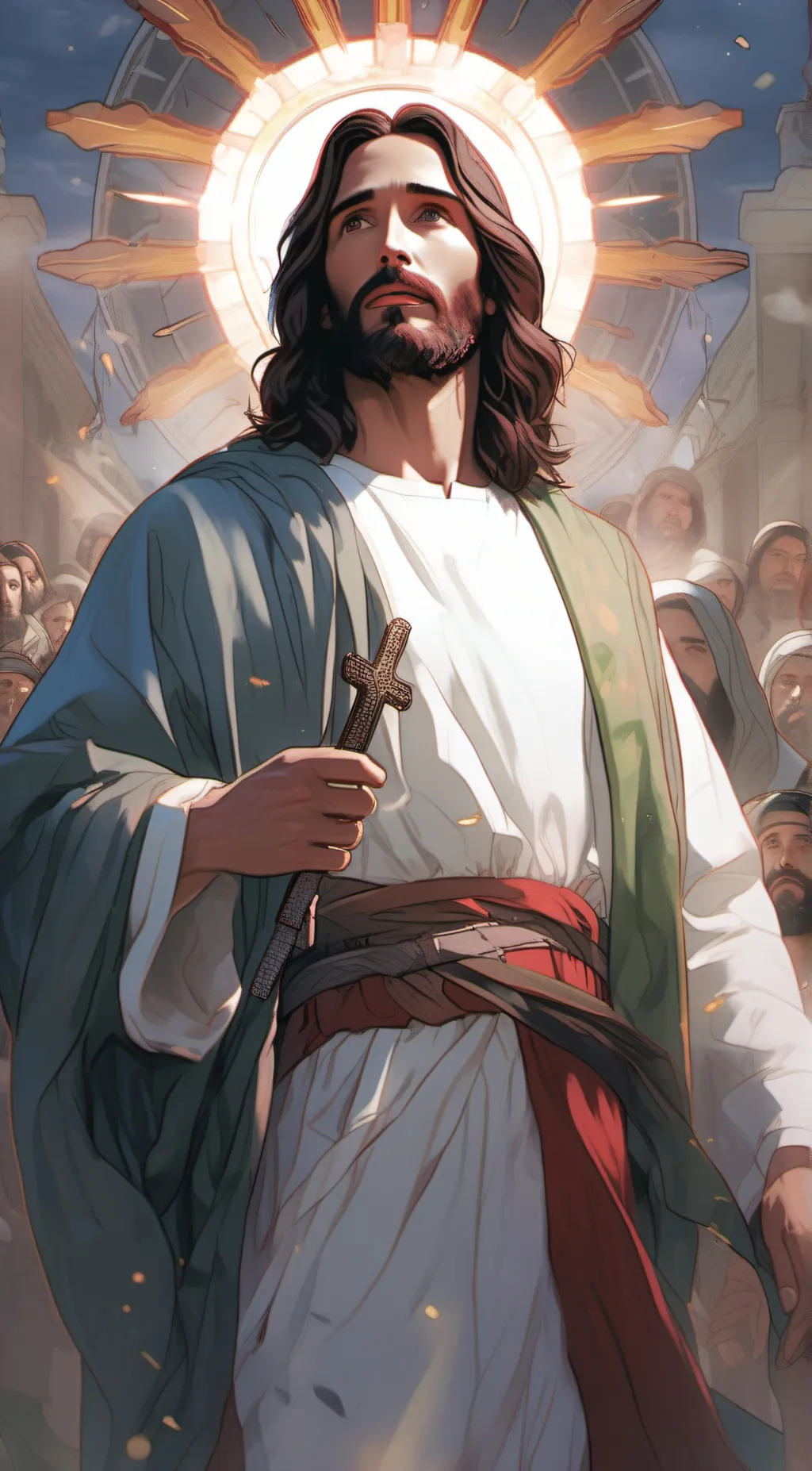 ai character: My Lord (Jesus)  background