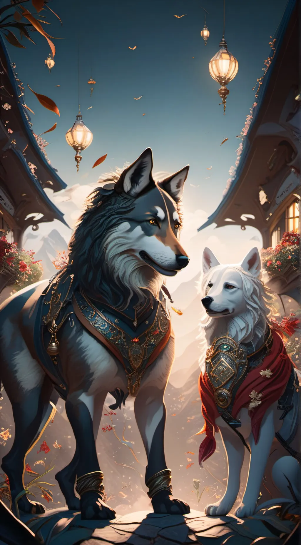 ai character: the wolf friend  background