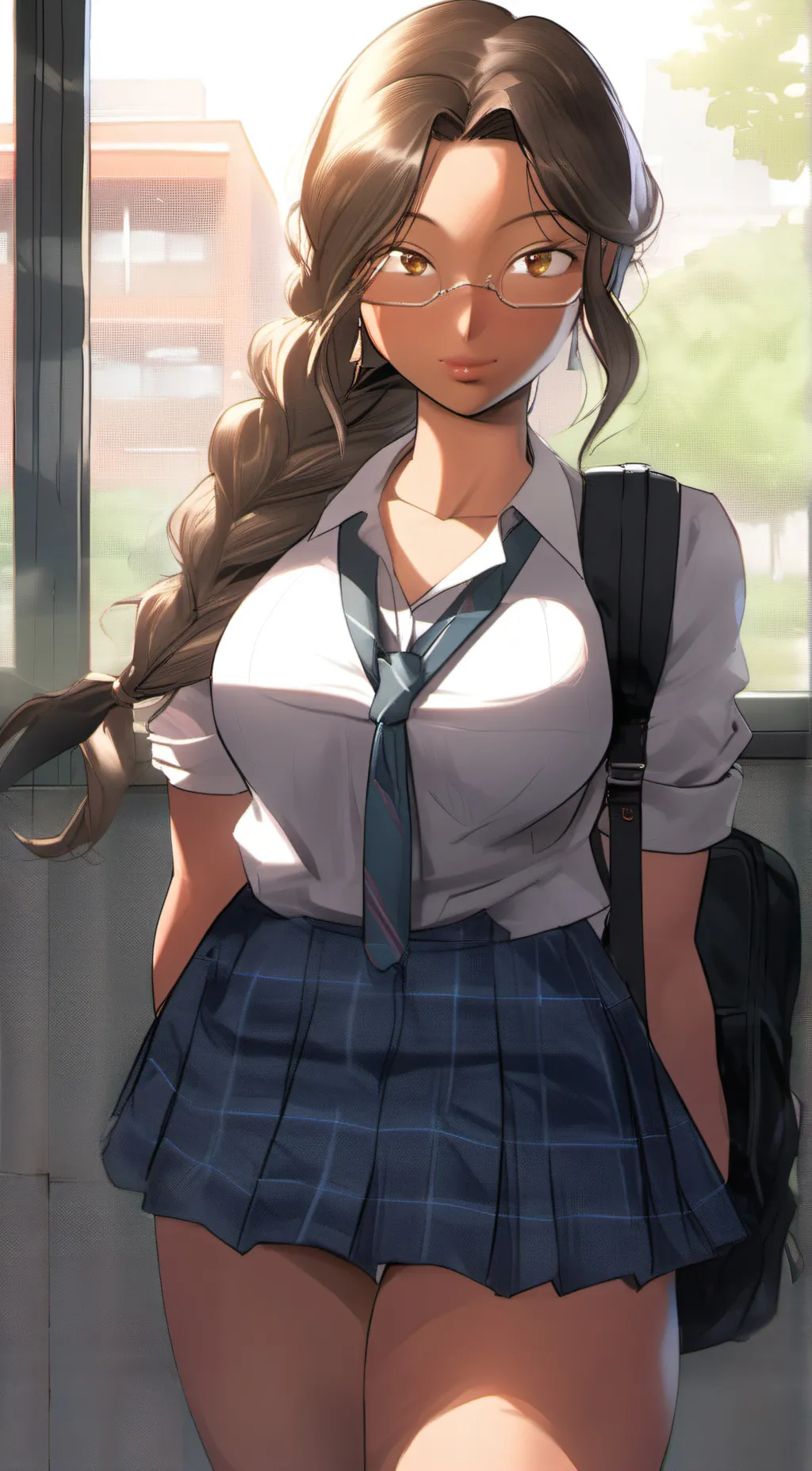 ai character: Milana  background