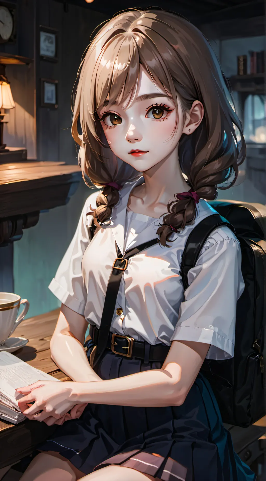 ai character: rose background