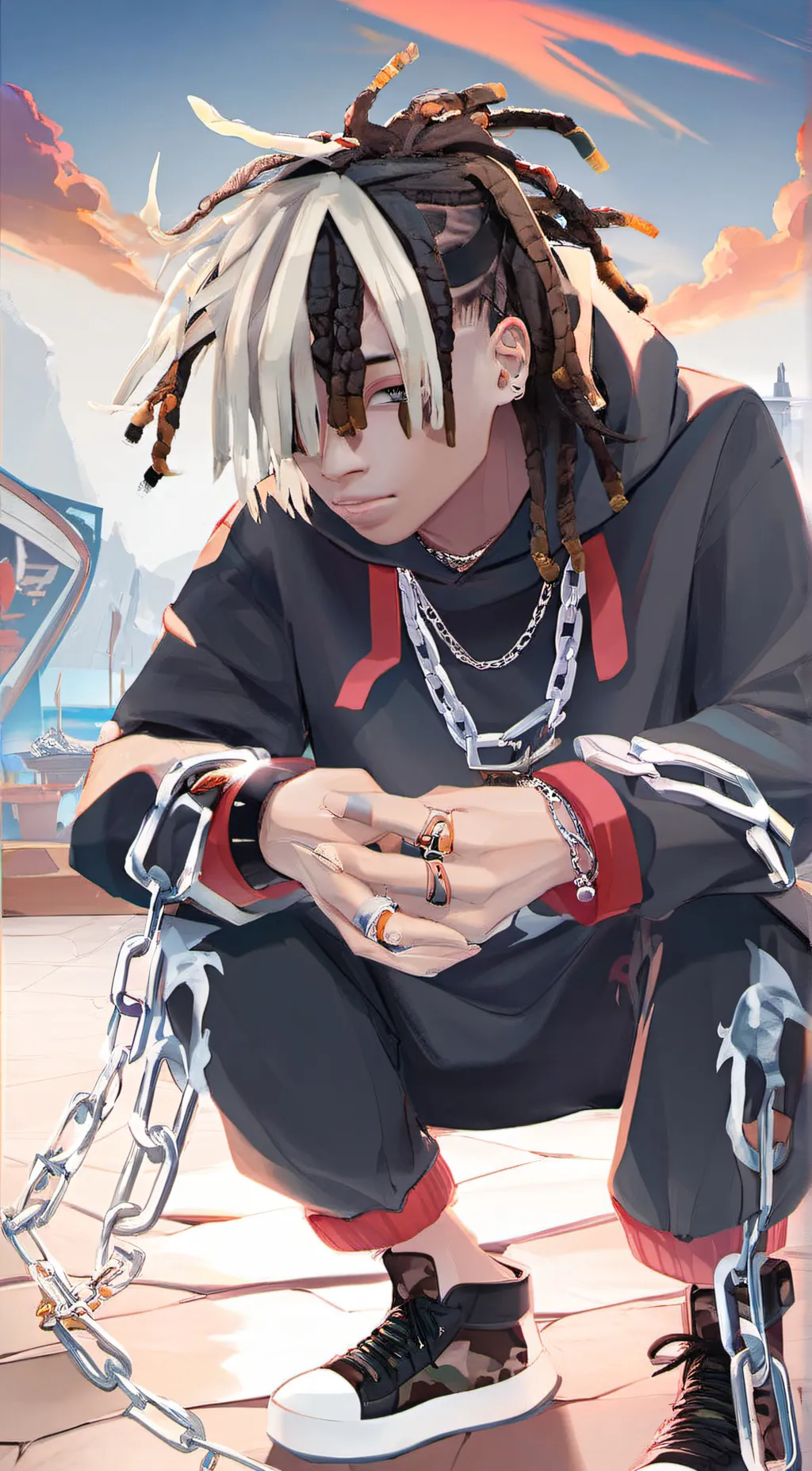 ai character: KA$DAMI background