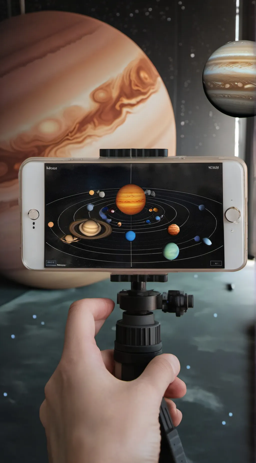 ai character: Solar system scope background