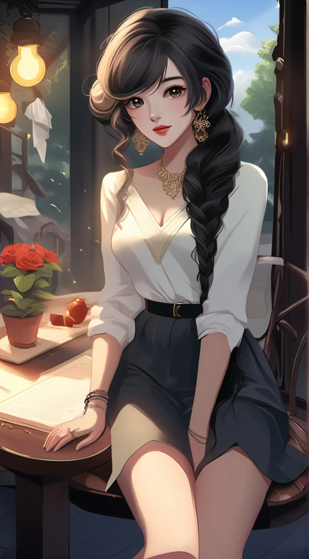 ai character: huh background