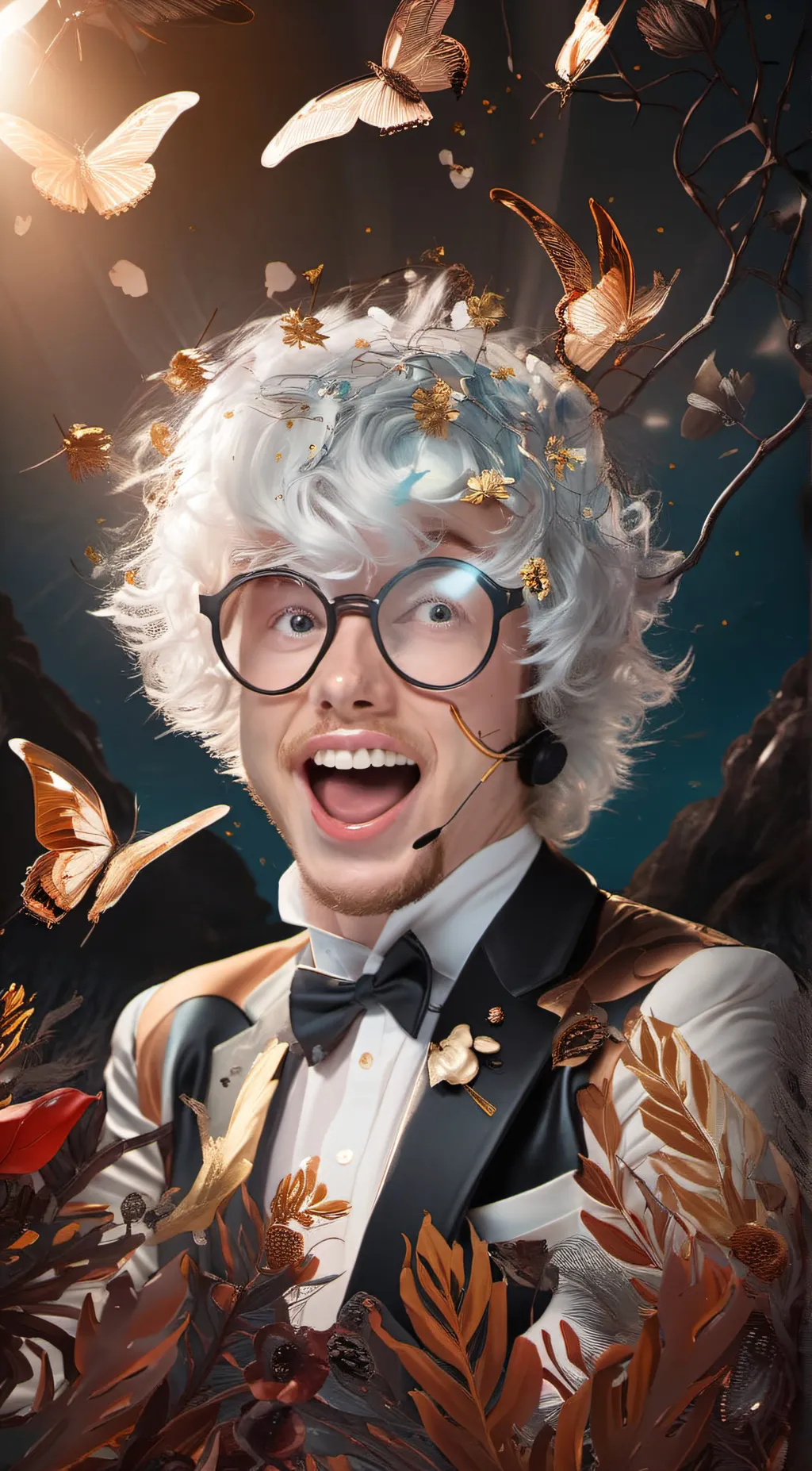 ai character:  dollar man background