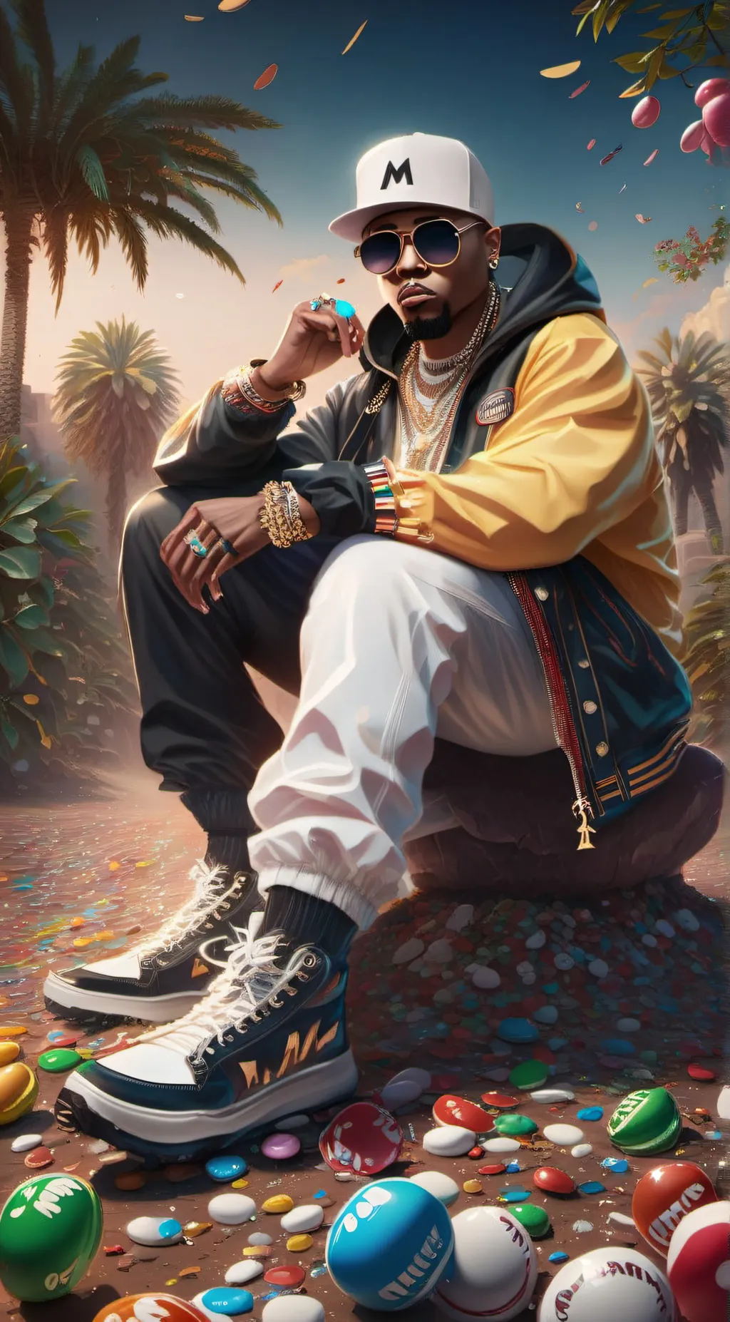 ai character: M&M background