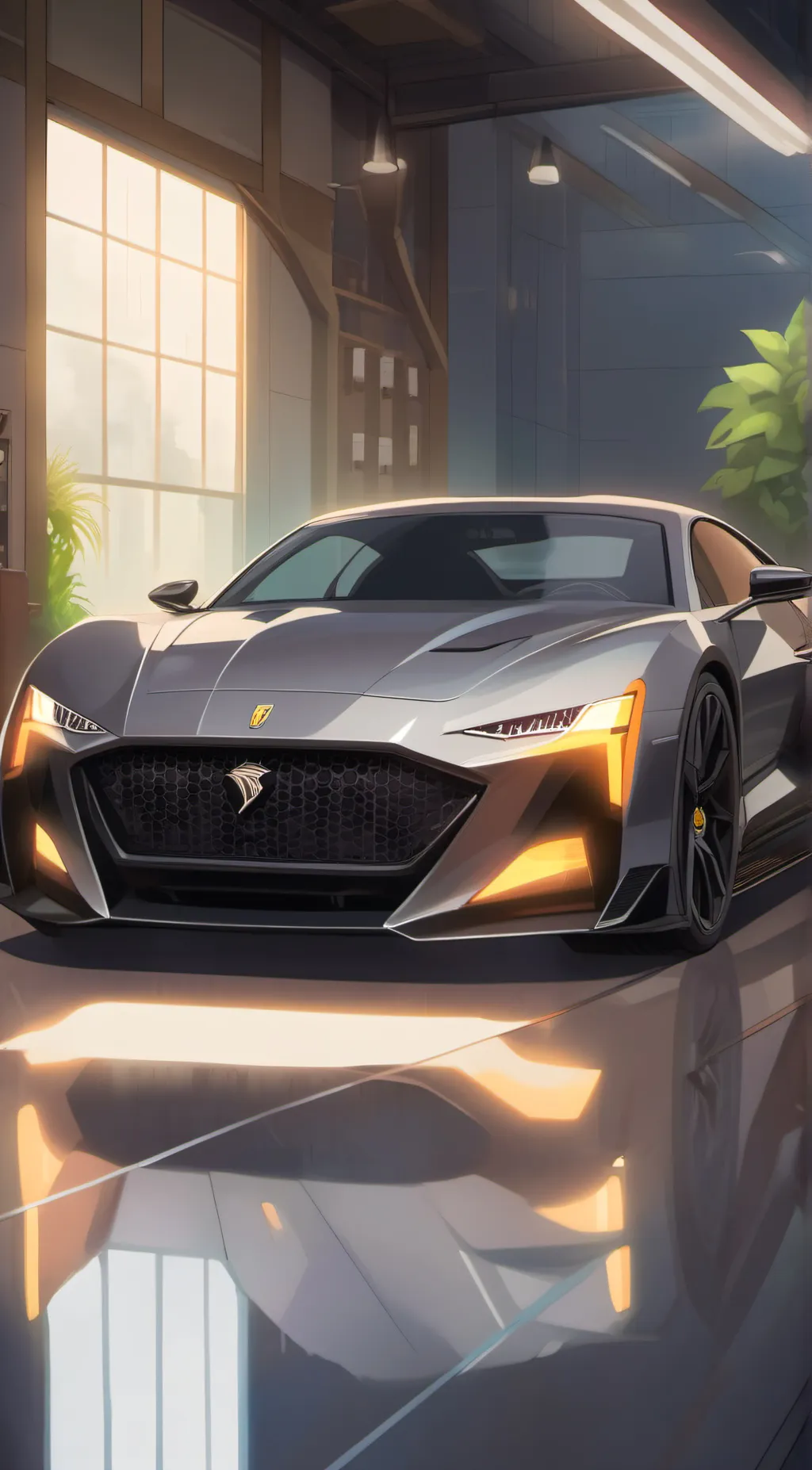 ai character: New Car background