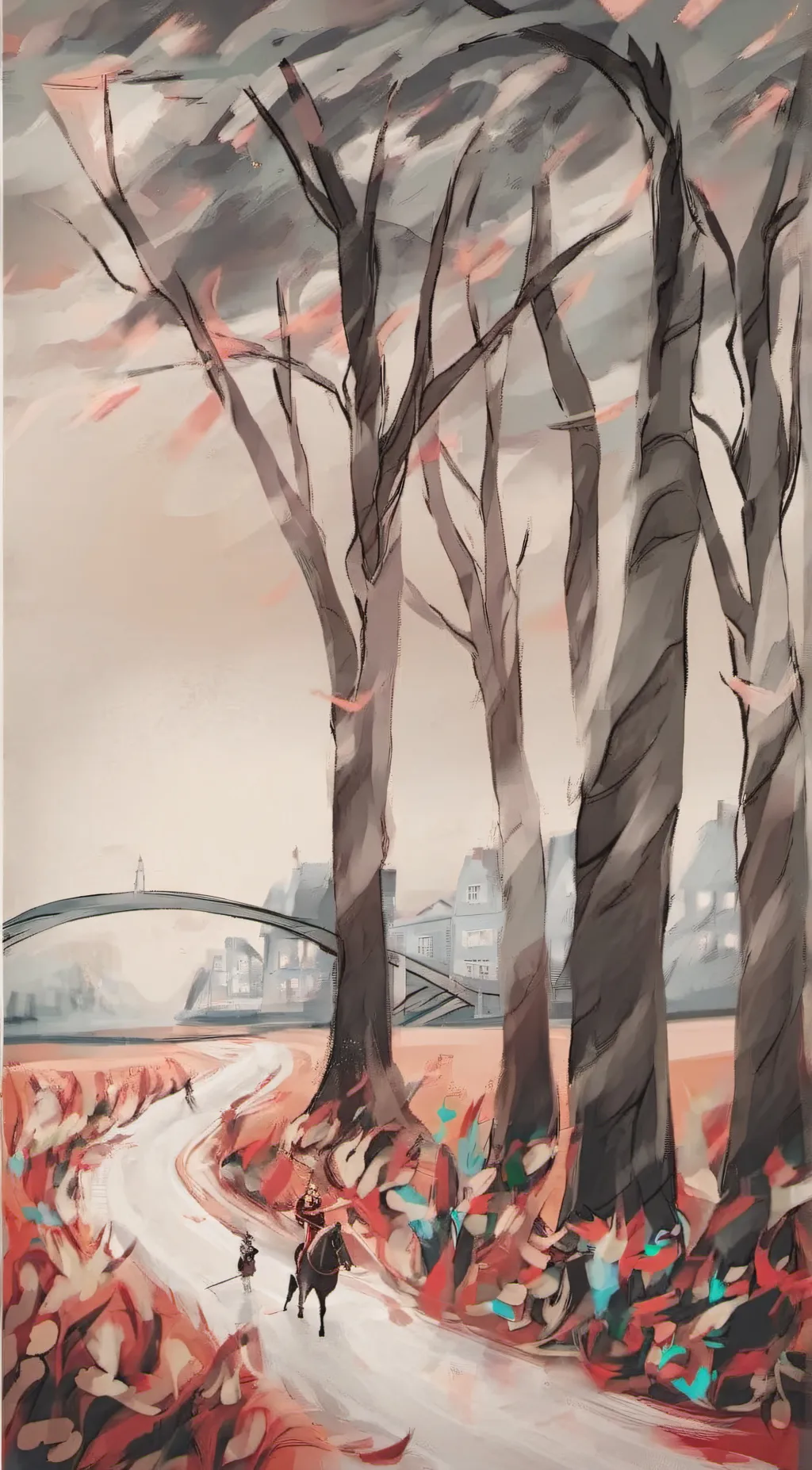 ai character: go touch grass background