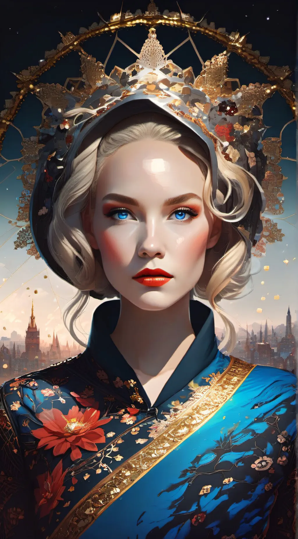 ai character: grin background