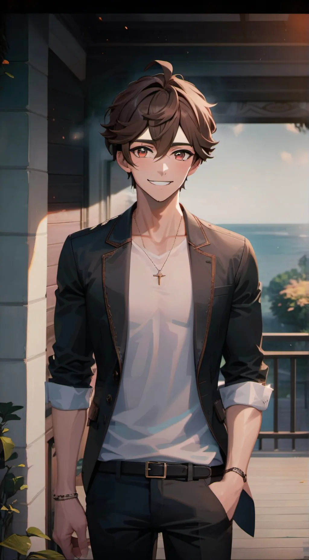 ai character: Xavier  background