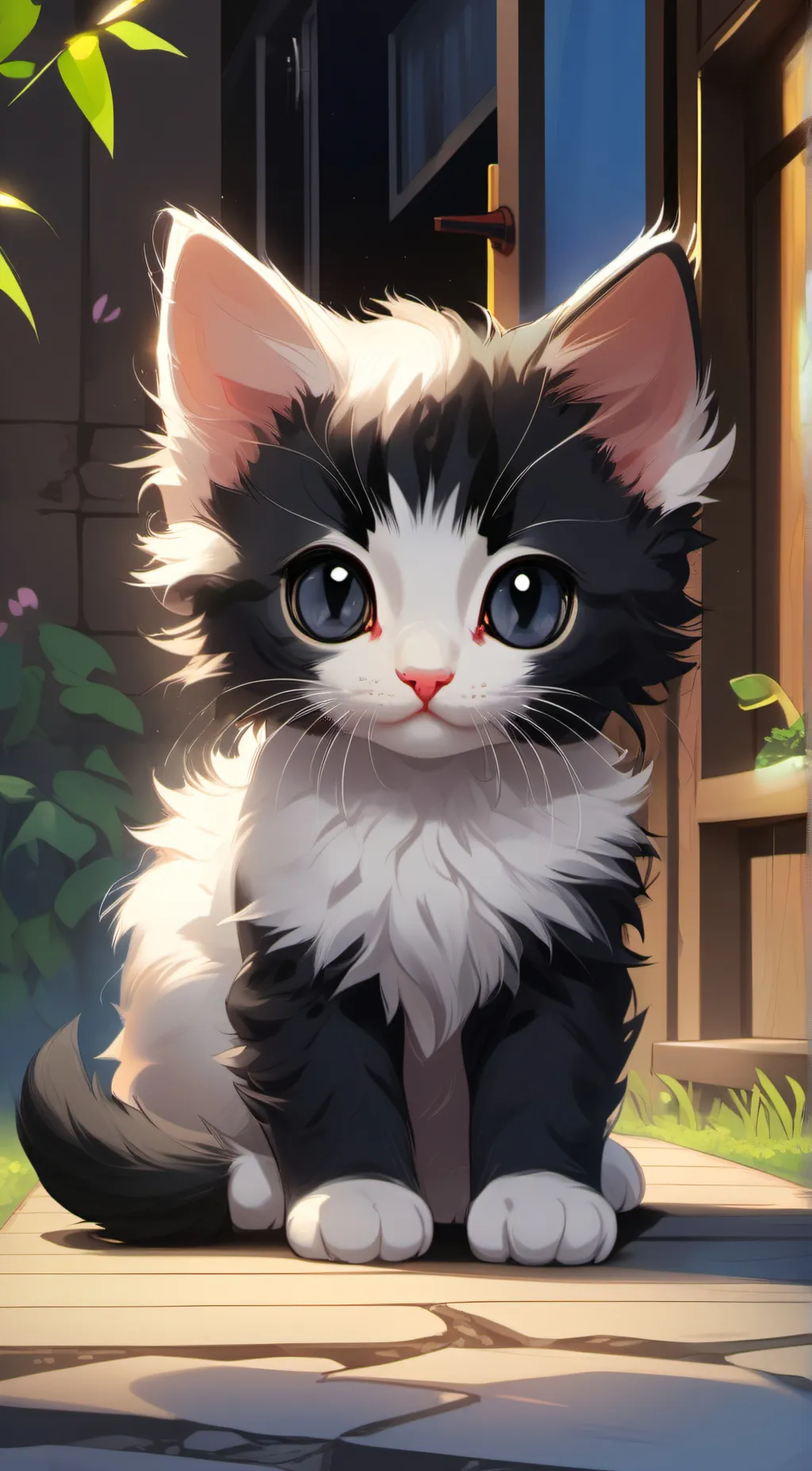 ai character: cow background