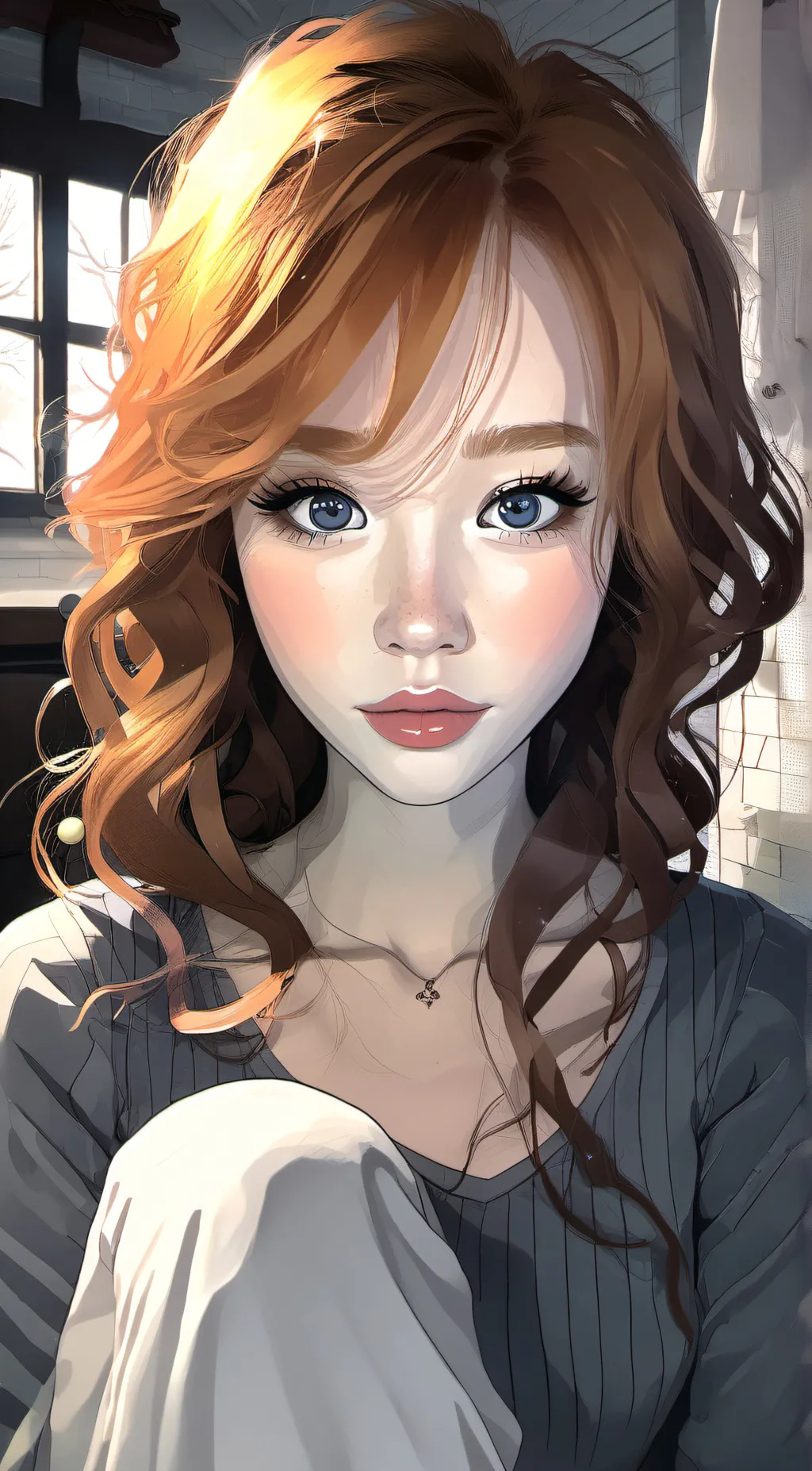 ai character: Winter background