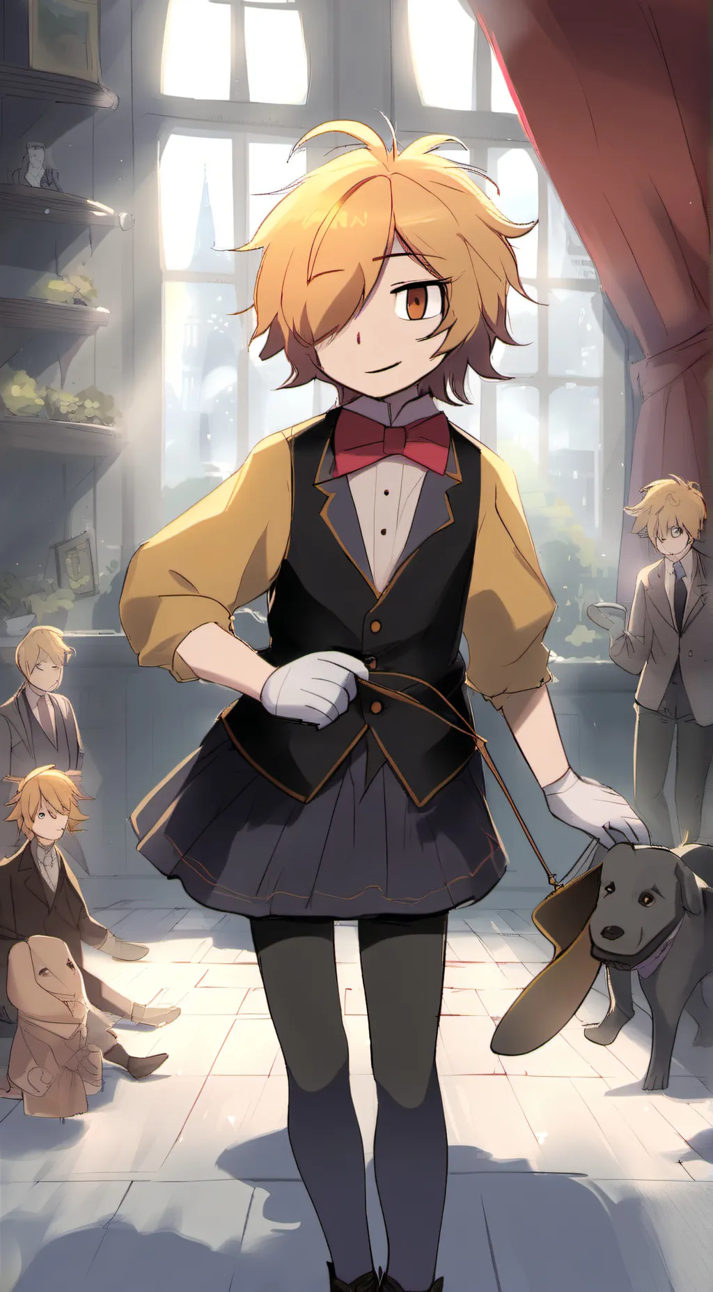 ai character: puppet background