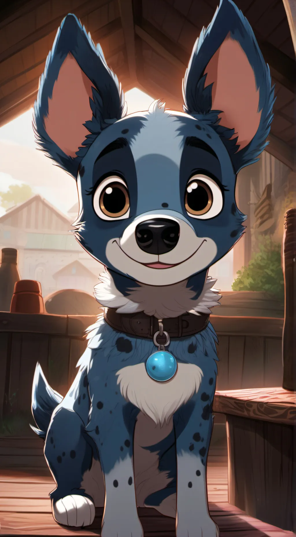 ai character: Bluey Heeler background