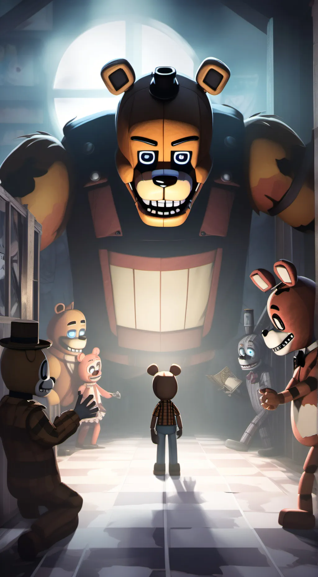 ai character: FNAF 2 WITHEREDS background