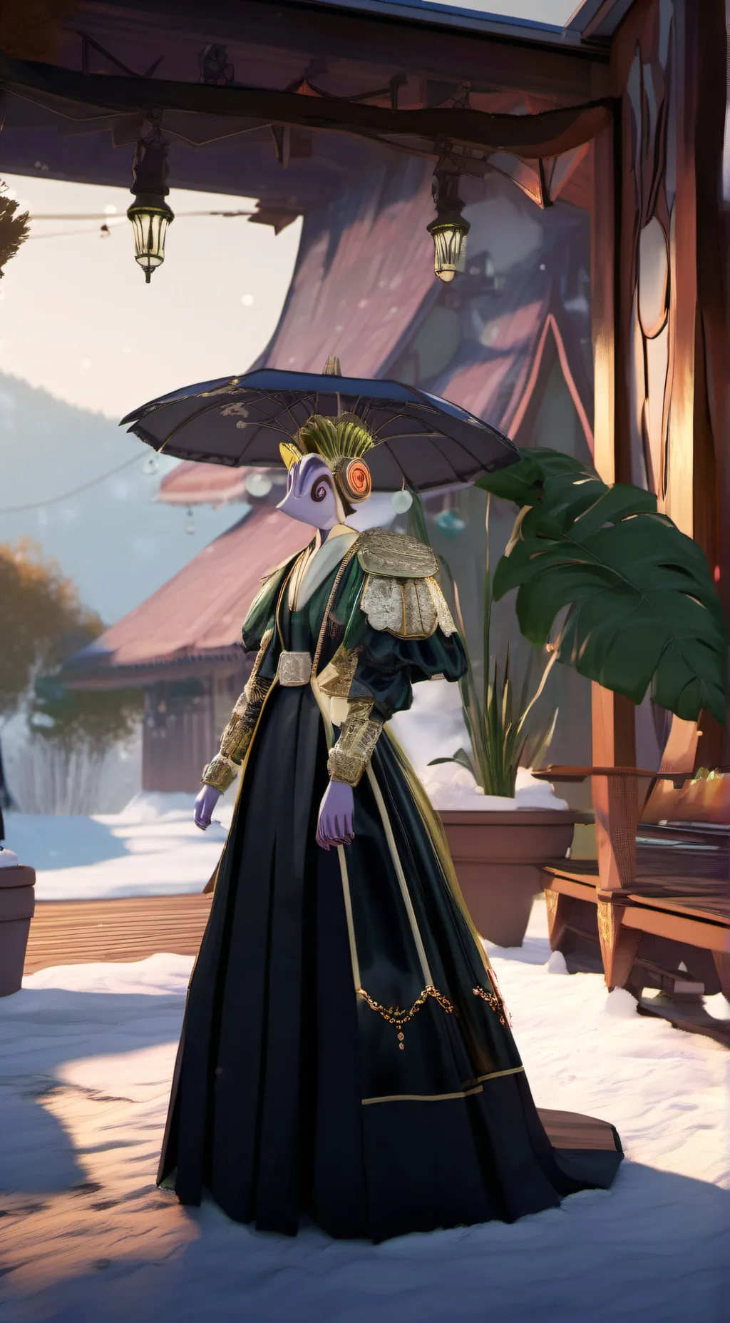 ai character: mpreg veneer background