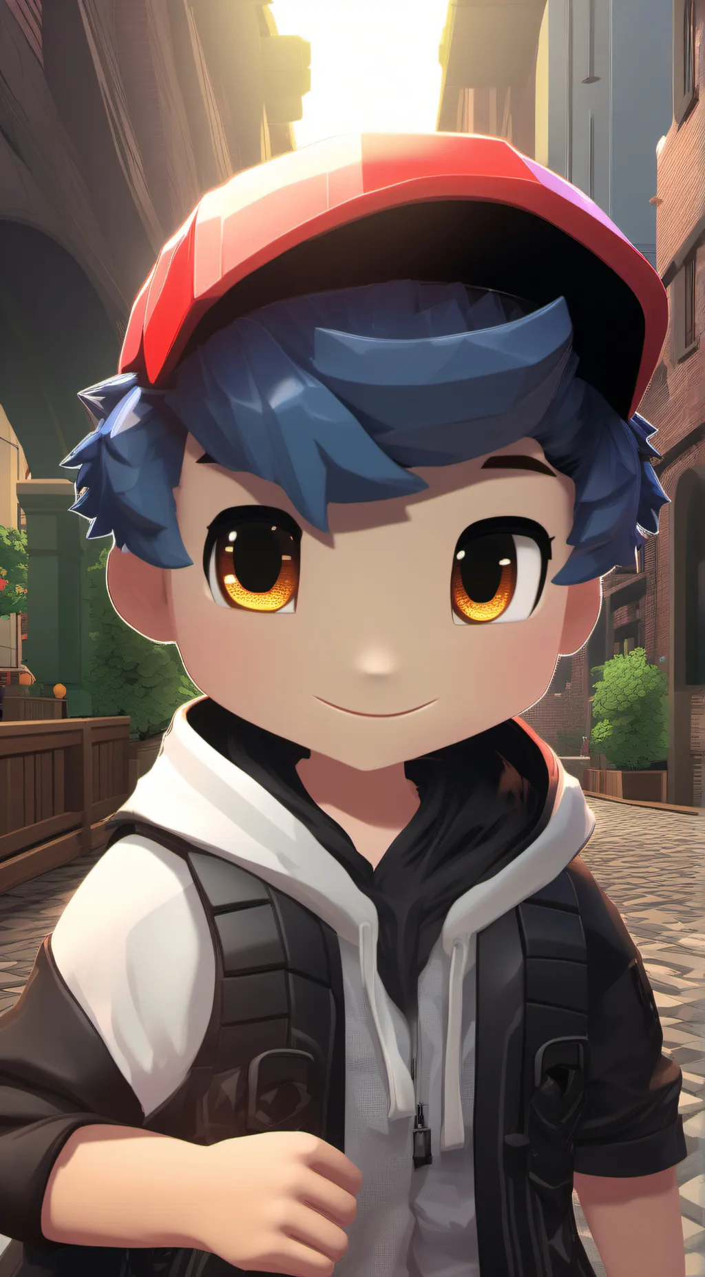 ai character: Santi  background