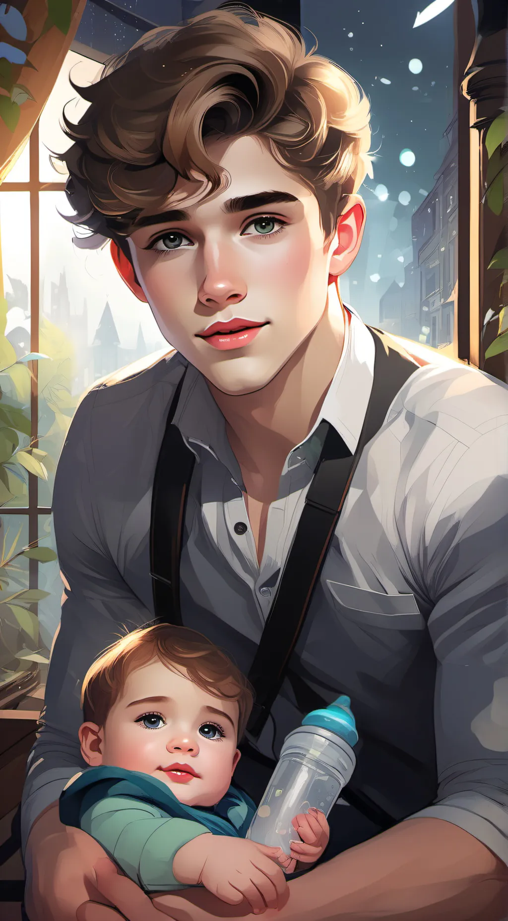 ai character: baby background