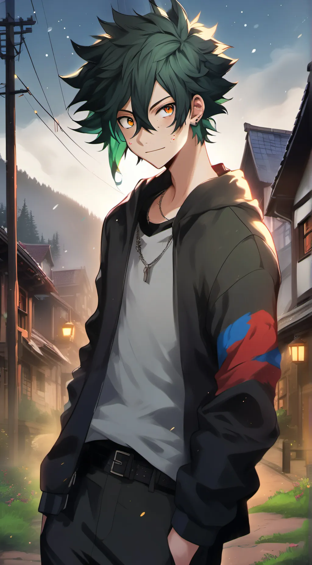 ai character: MHA x corruption  background