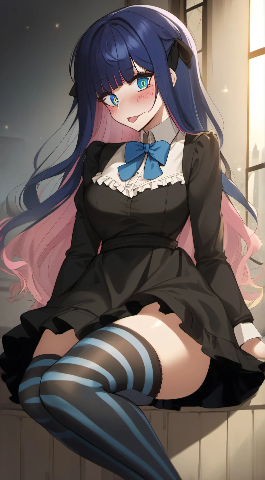 ai character: Stocking background