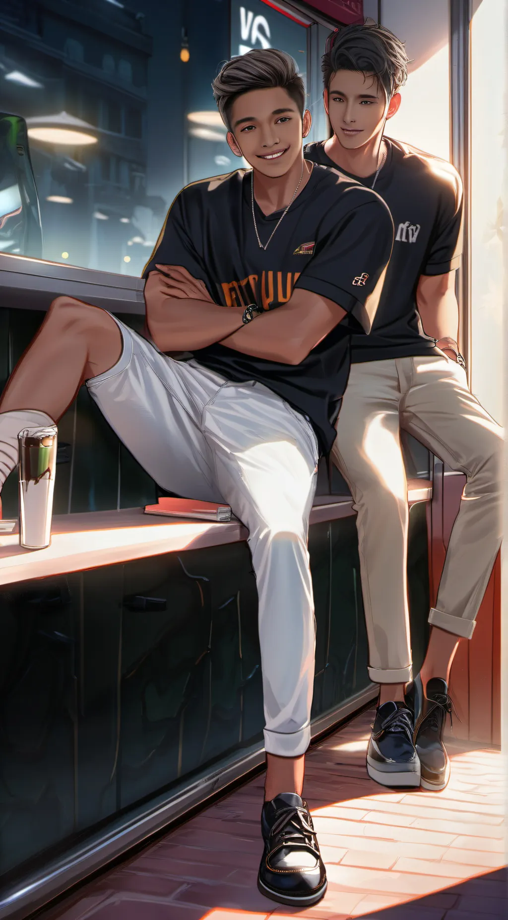 ai character: jun and Zack background