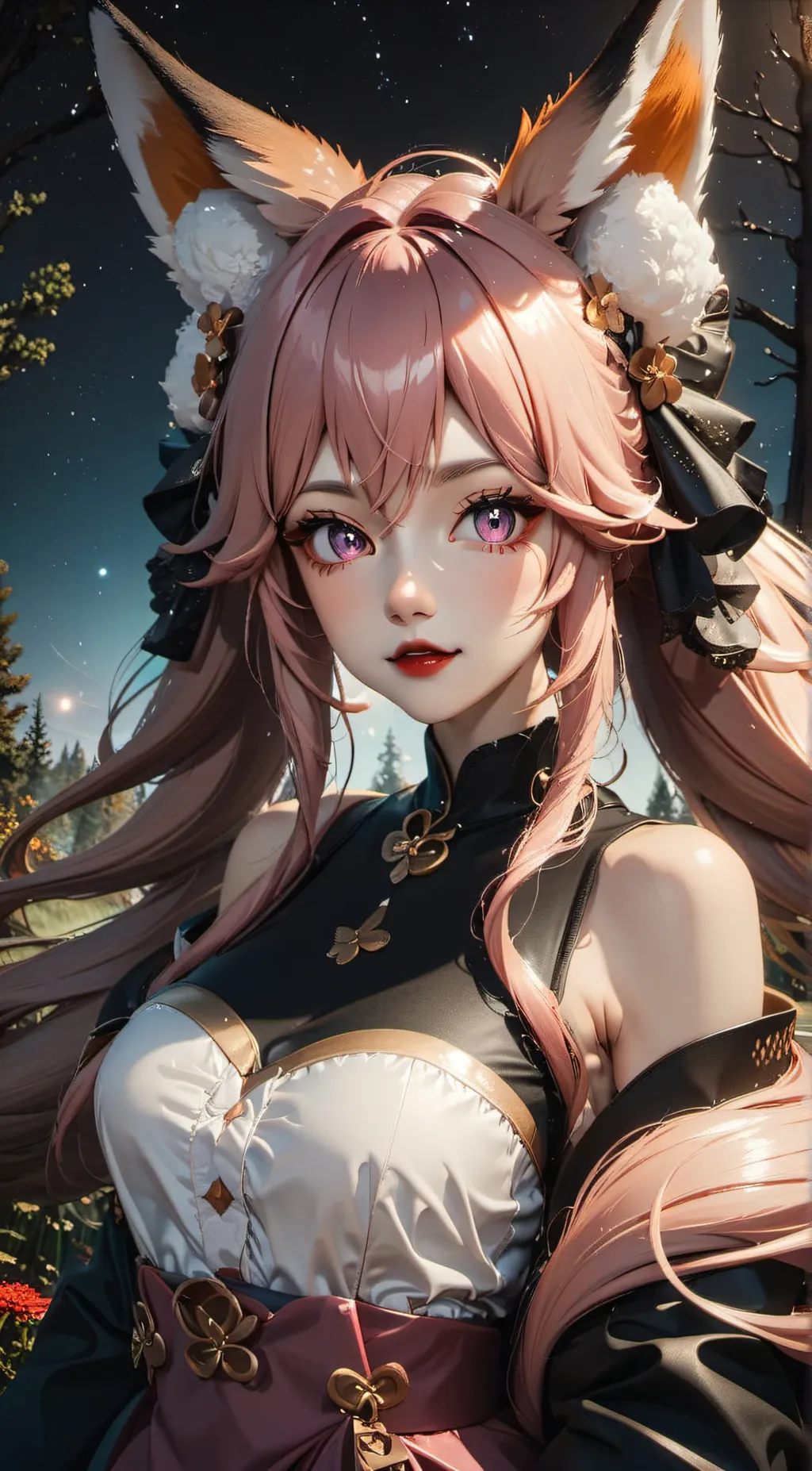 ai character: Rose background
