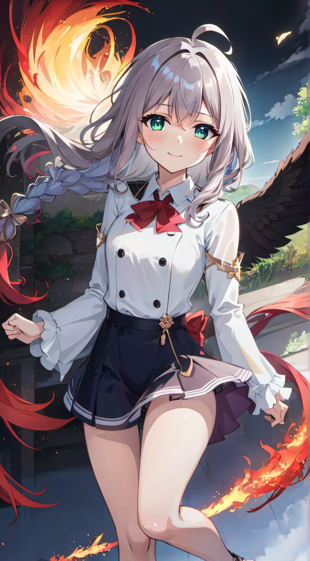 ai character: Alexandria  background