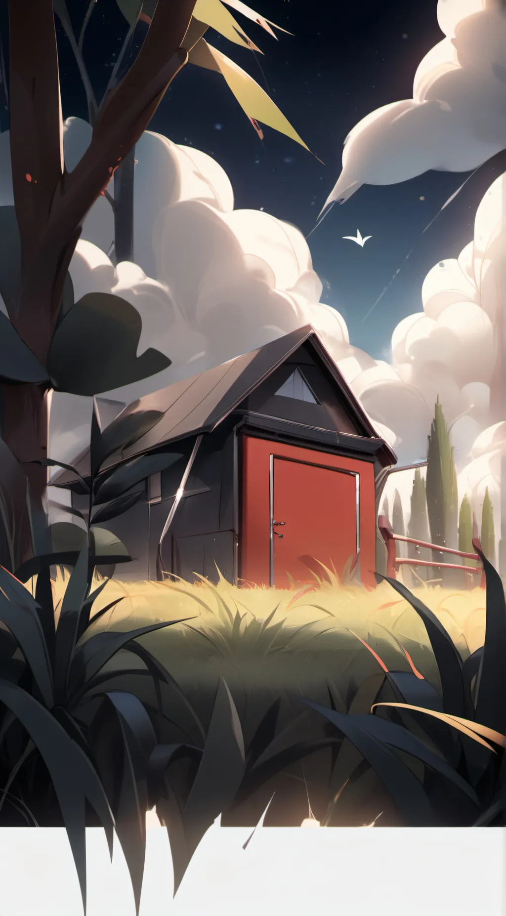 ai character: go touch grass background