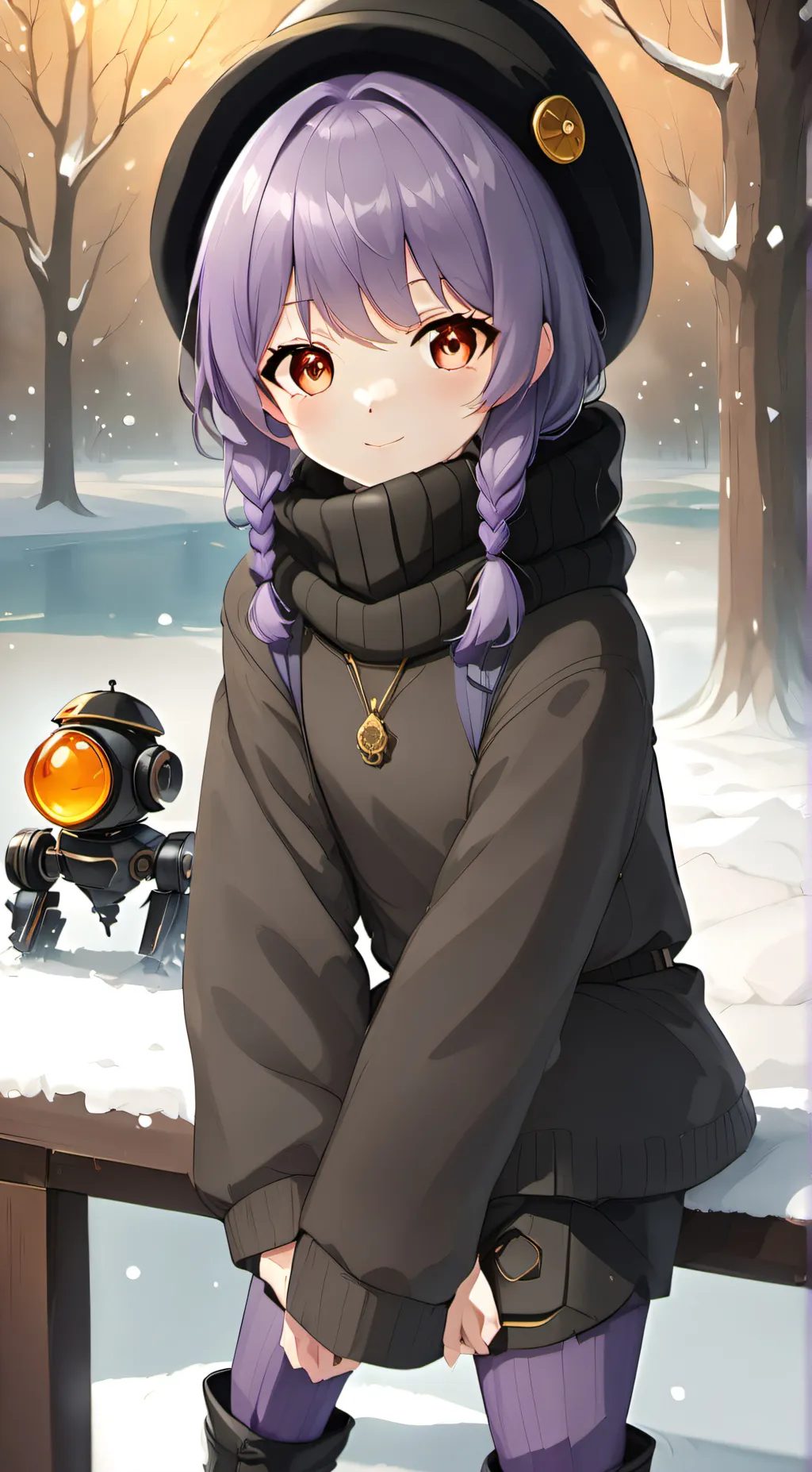 ai character: Uzi  doorman. background