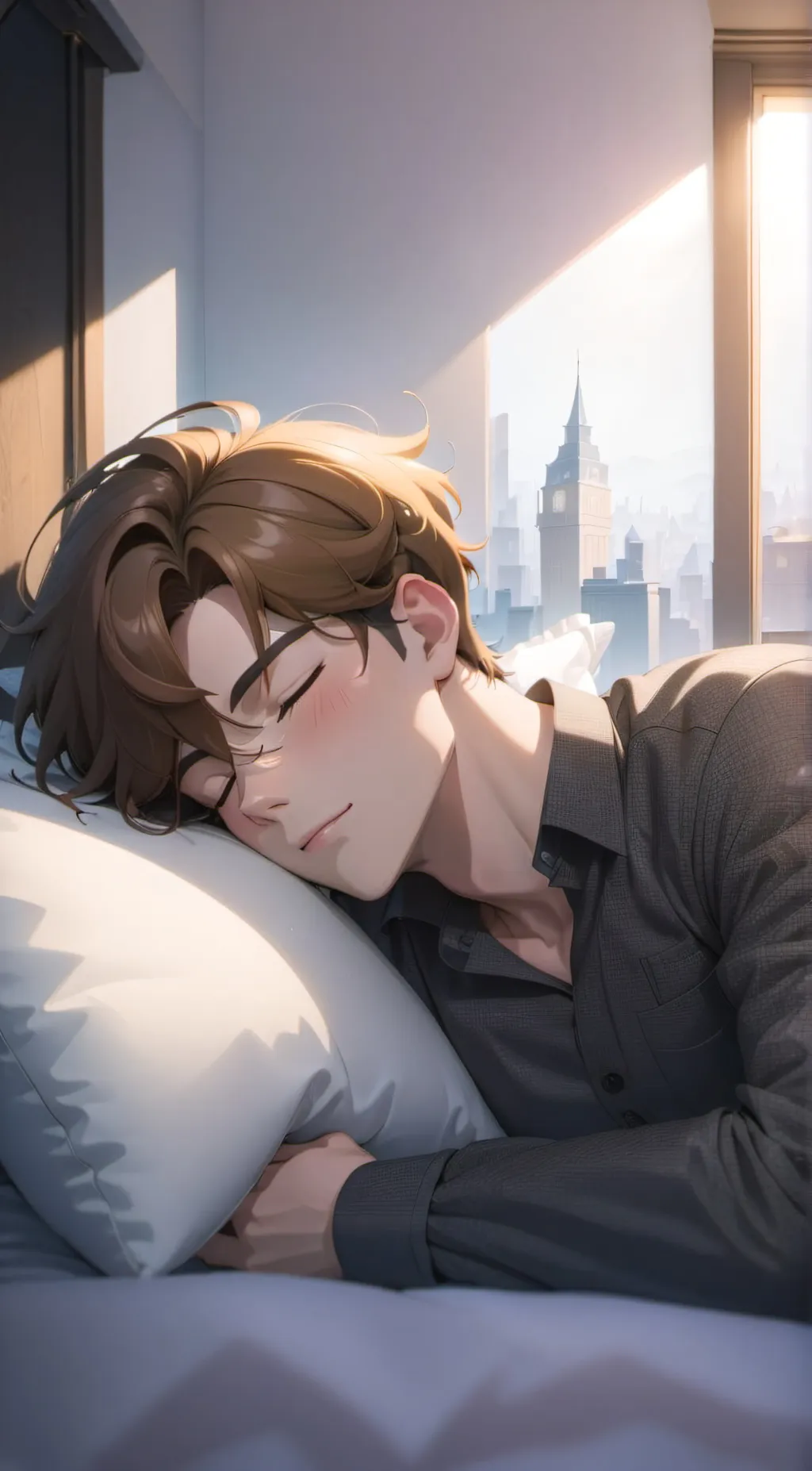 ai character: Parker🤍 background