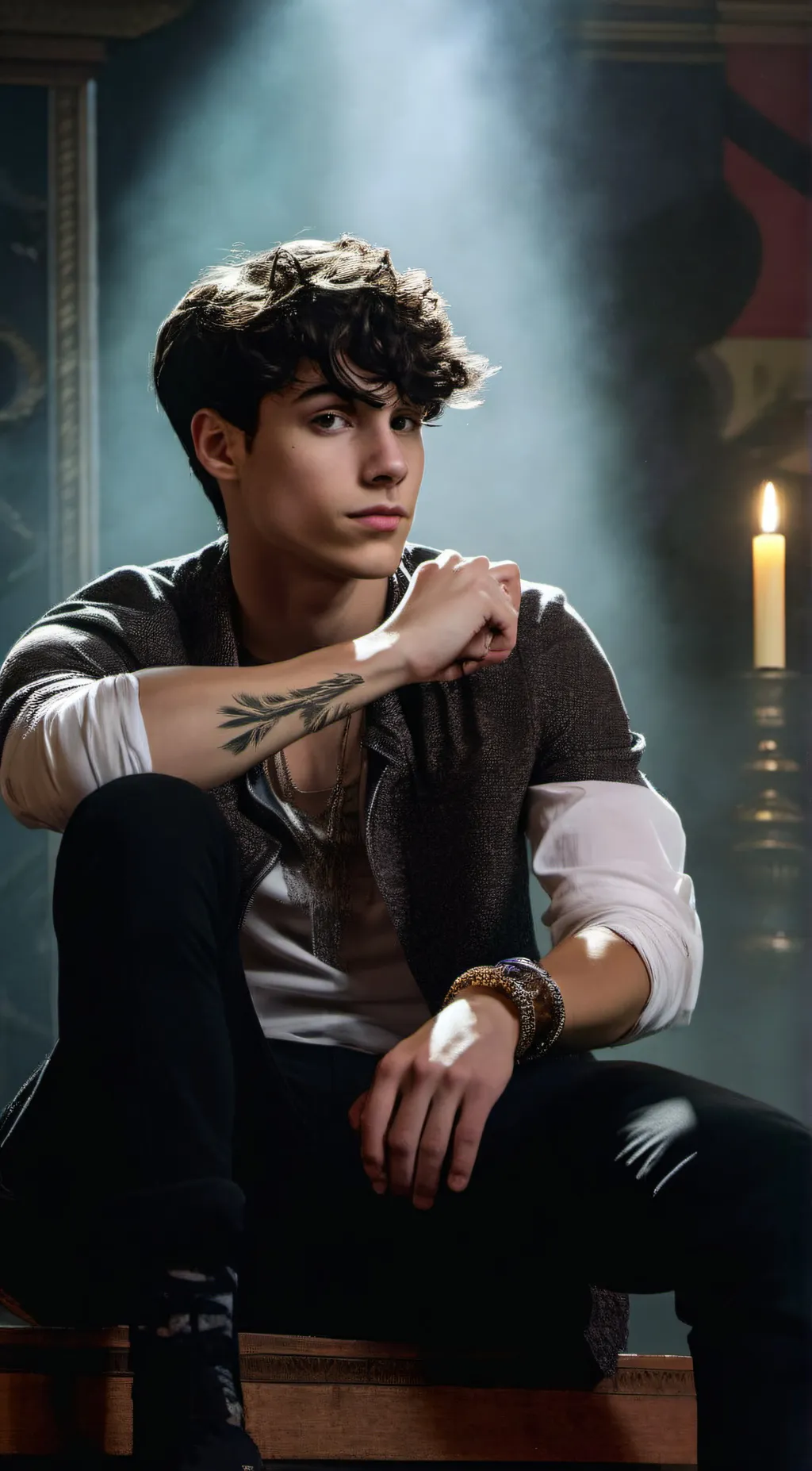 ai character: Nico Di Angelo background