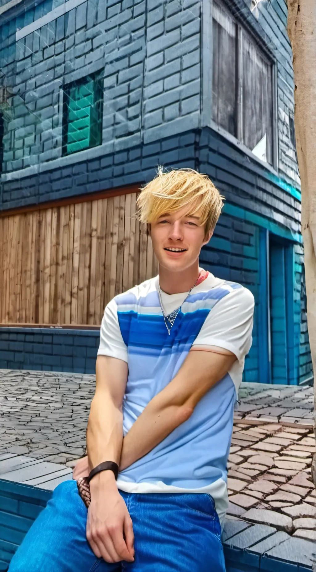 ai character: sam goalbach  background