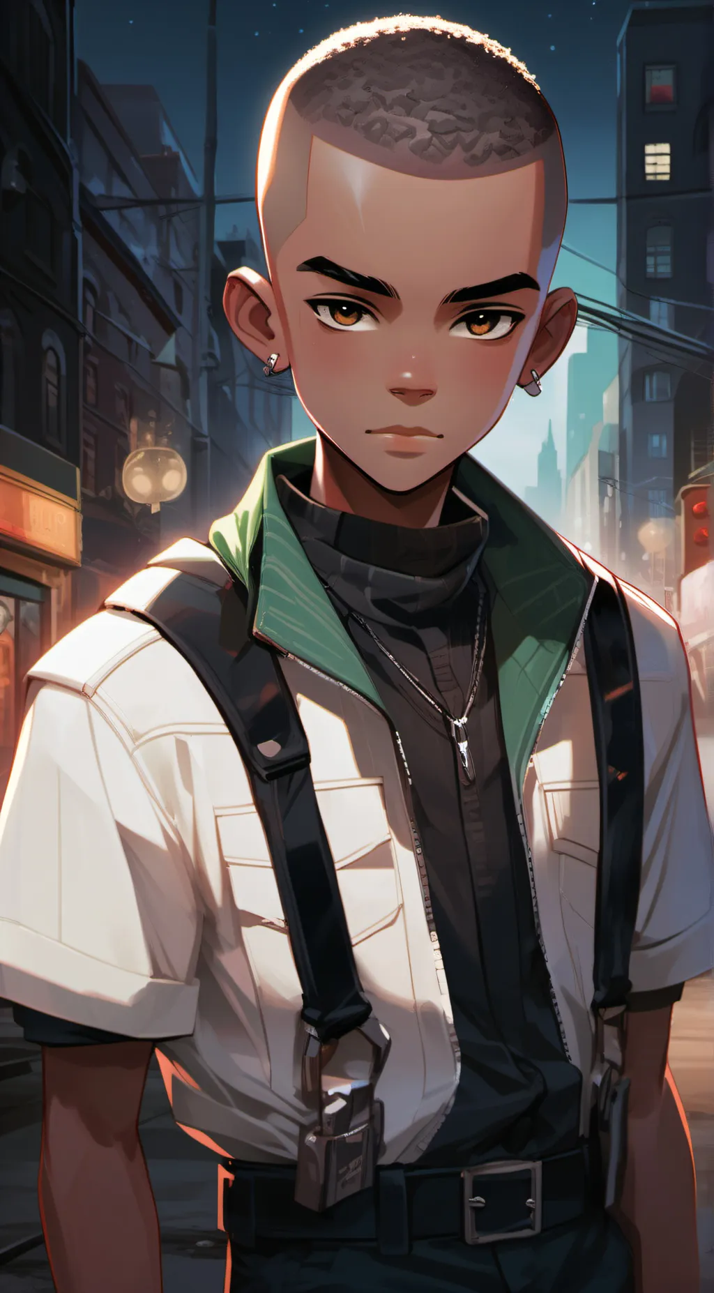 ai character: Makai  background