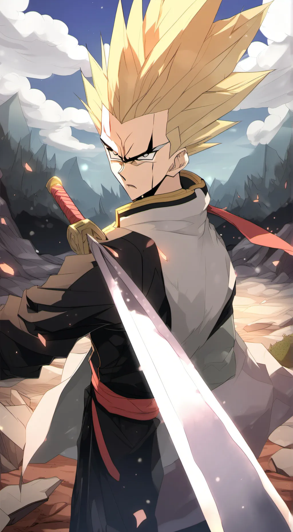 ai character: Majin Vegeta background